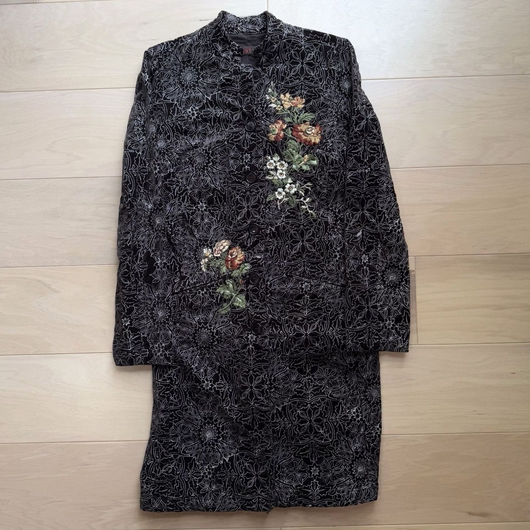 Johnny Was Johnny Was Jacket Floral Brown Long Embroidered Art Glam New York Small Size S / US 4 / IT 40 - 2 Thumbnail