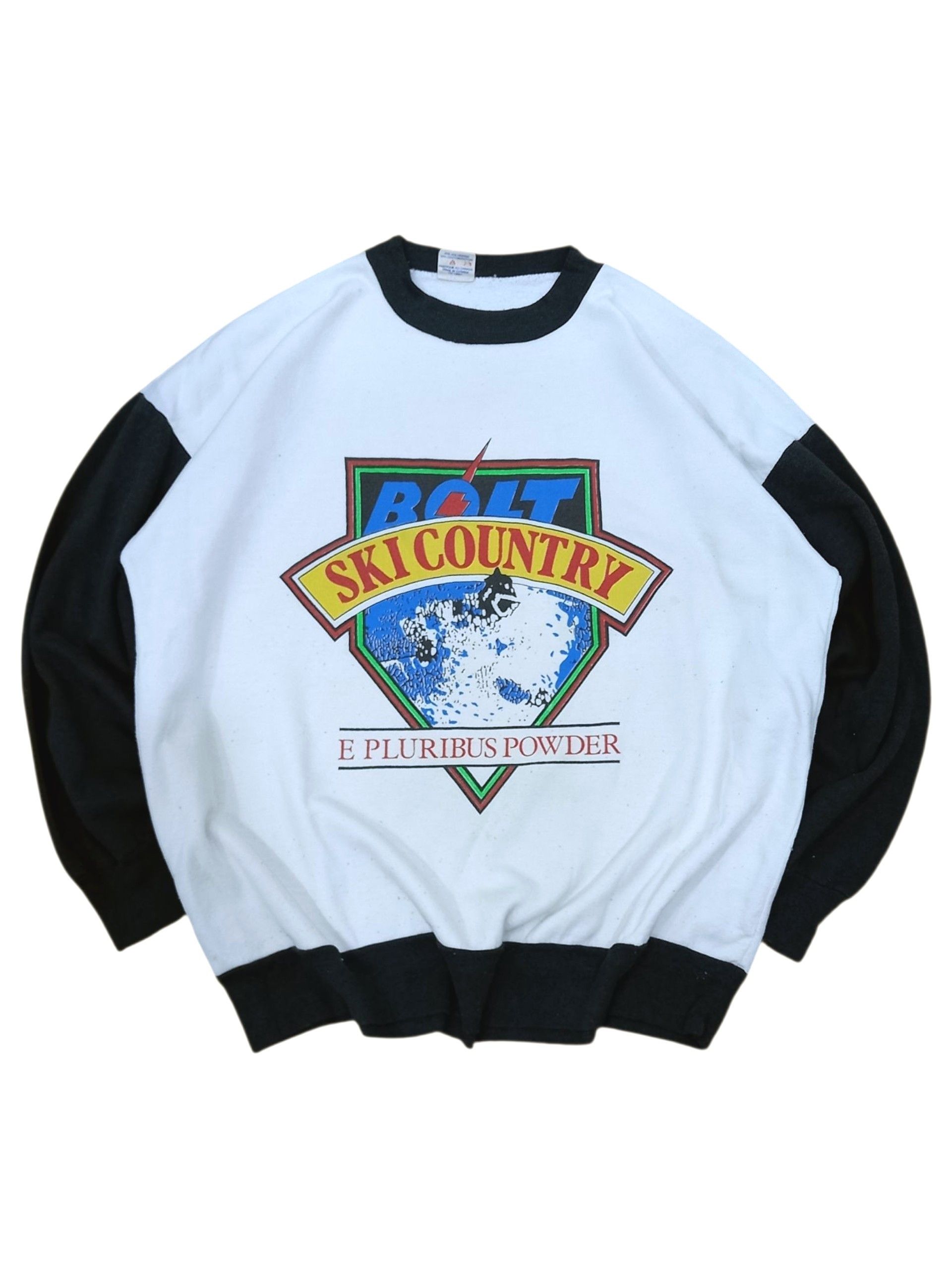 Lightning Bolt Rare Vintage 80s Lightning Bolt Ski Graphic Boxy Sweatshirt Size US L / EU 52-54 / 3 - 1 Thumbnail