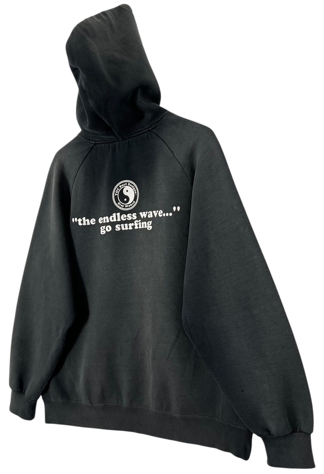 Billabong × Quiksilver × Vintage 90s Vintage Distressed Town & Country Surfin Hoodie Size US L / EU 52-54 / 3 - 4 Thumbnail