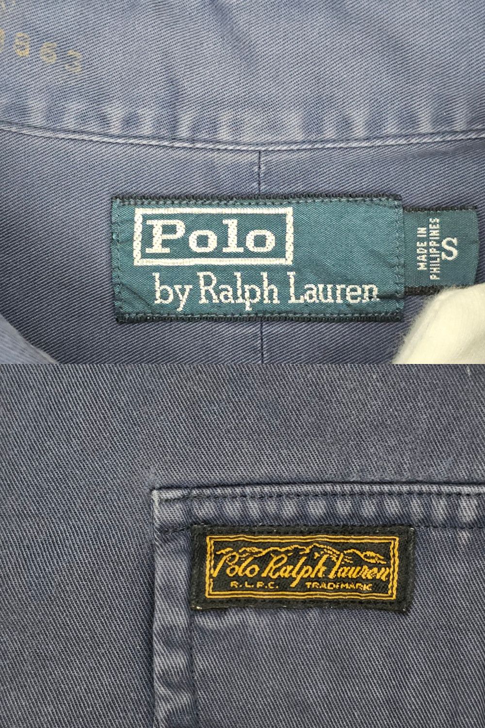 Polo Ralph Lauren 90S Polo RL “Utility” Twill Work Shirt – Rare Small Size US S / EU 44-46 / 1 - 8 Thumbnail