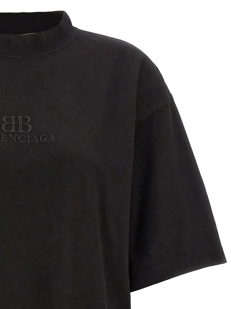 Balenciaga o1bcso1str0326 BB Classic T-Shirt Medium Fit in Black Size S / US 4 / IT 40 - 3 Thumbnail