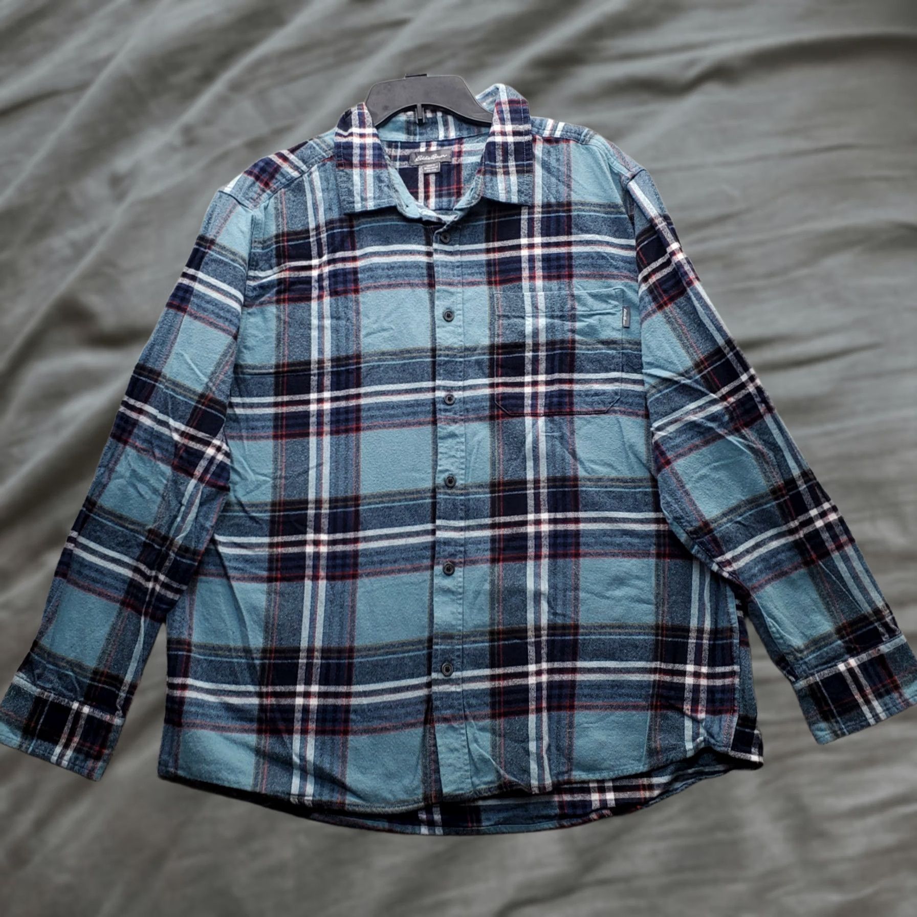 Eddie Bauer Eddie Bauer Flannel Shirt Mens XXL Multi Plaid Long Sleeve Collared Button Up - Premium Quality Size US XXL / EU 58 / 5 - 1 Thumbnail