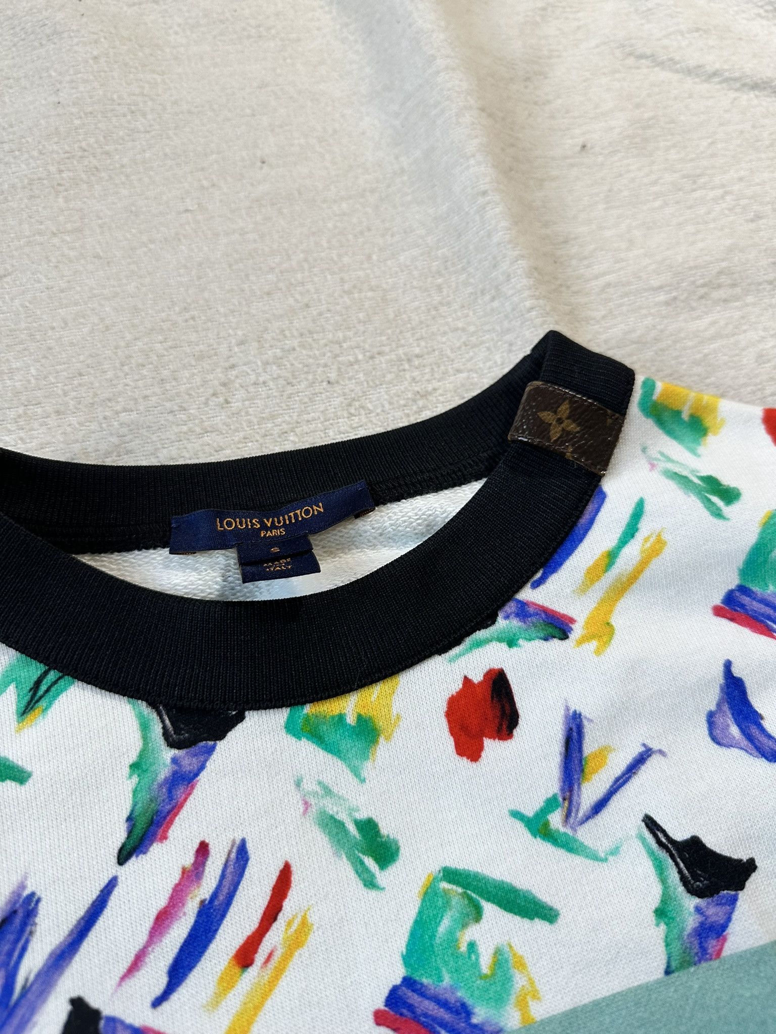 Louis Vuitton Louis Vuitton Sweatshirt Geometric Print Paint Monogram Size US S / EU 44-46 / 1 - 7 Thumbnail