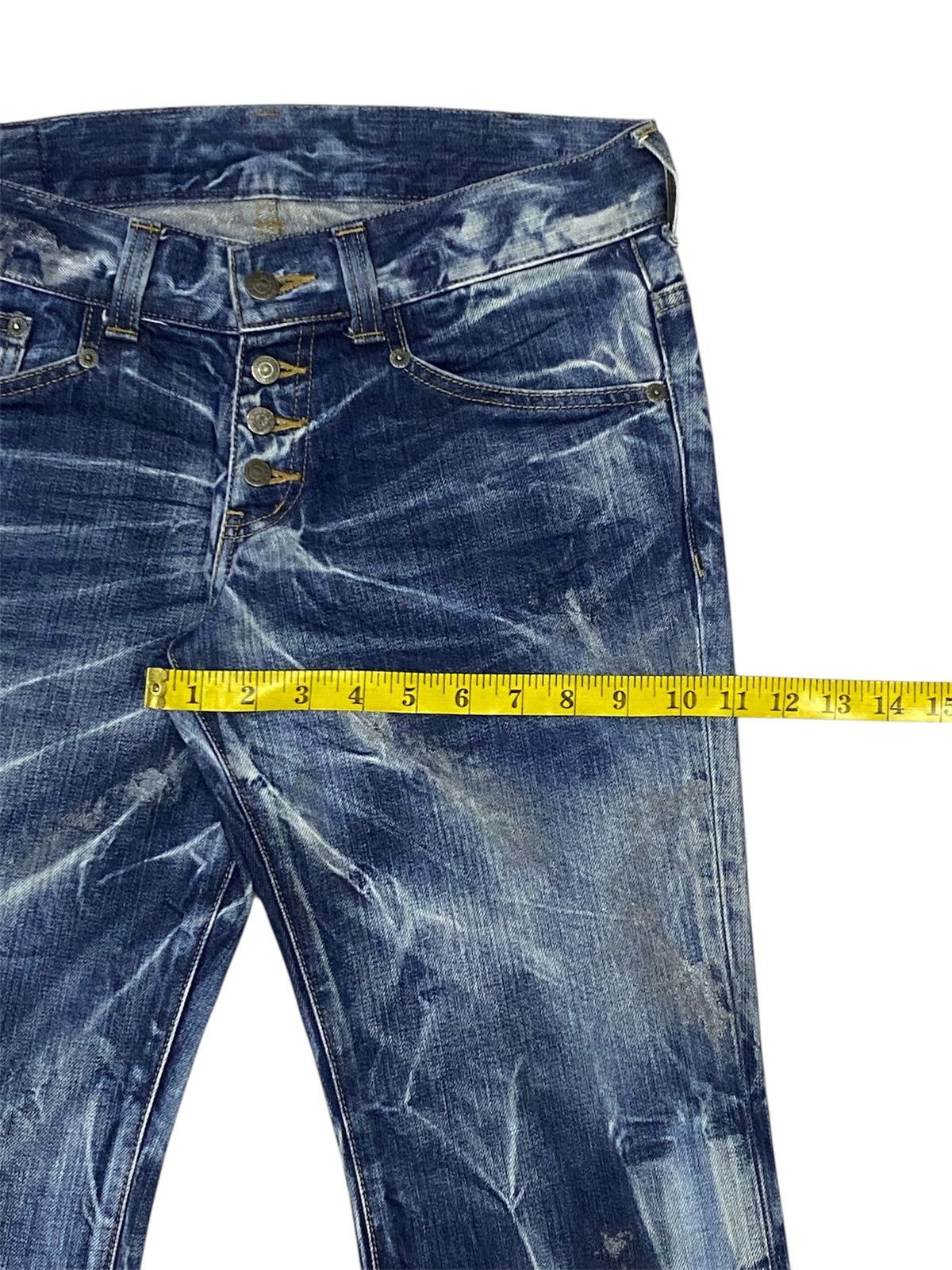 Tornado Mart 💃 Tornado Mart Flare Mudwash Whiskers Denim Pants Size US 30 / EU 46 - 18 Thumbnail