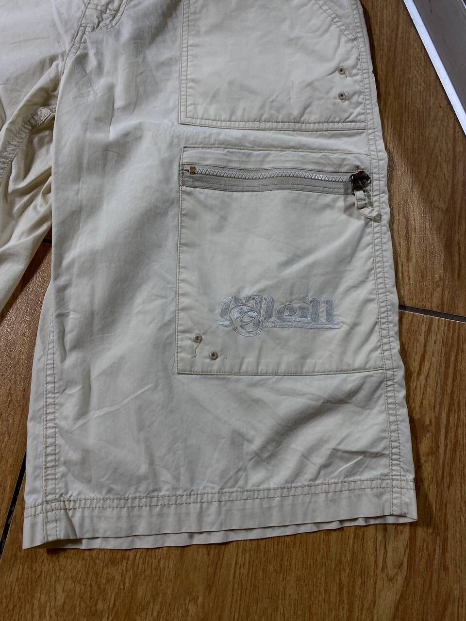 O'Neill × Vintage Crazy Y2K Oneill cargo Faded Baggy Skater Shorts Size US 32 / EU 48 - 2 Thumbnail