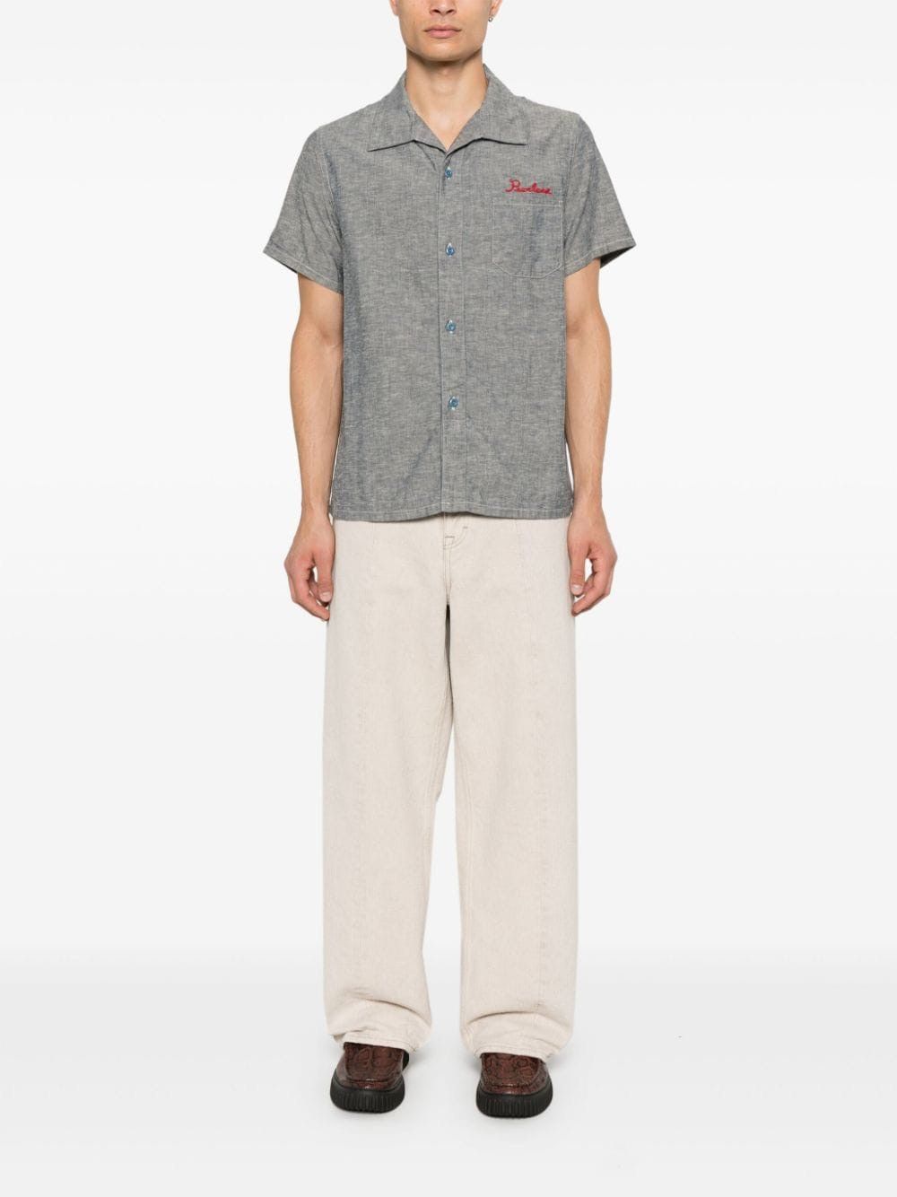Visvim Visvim 24aw Fairway Chambray Shirt size2 Size US M / EU 48-50 / 2 - 2 Thumbnail