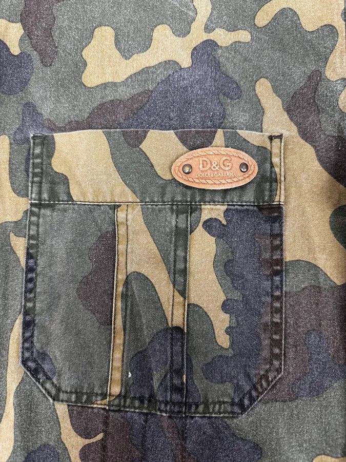 Dolce & Gabbana AW2004 Dolce & Gabbana Camo Khaki Cargo Shirt Size US M / EU 48-50 / 2 - 9 Thumbnail