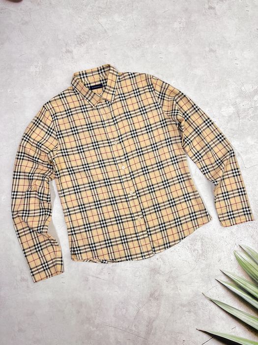 Vintage burberry clearance nova check shirt