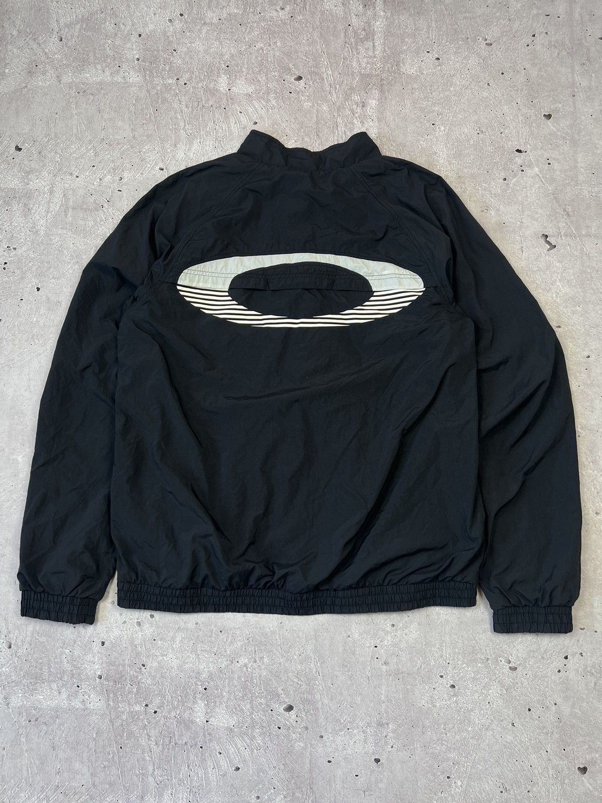 Oakley × Outdoor Life × Vintage Oakley Nylon Track Jacket Big Logo | Grailed