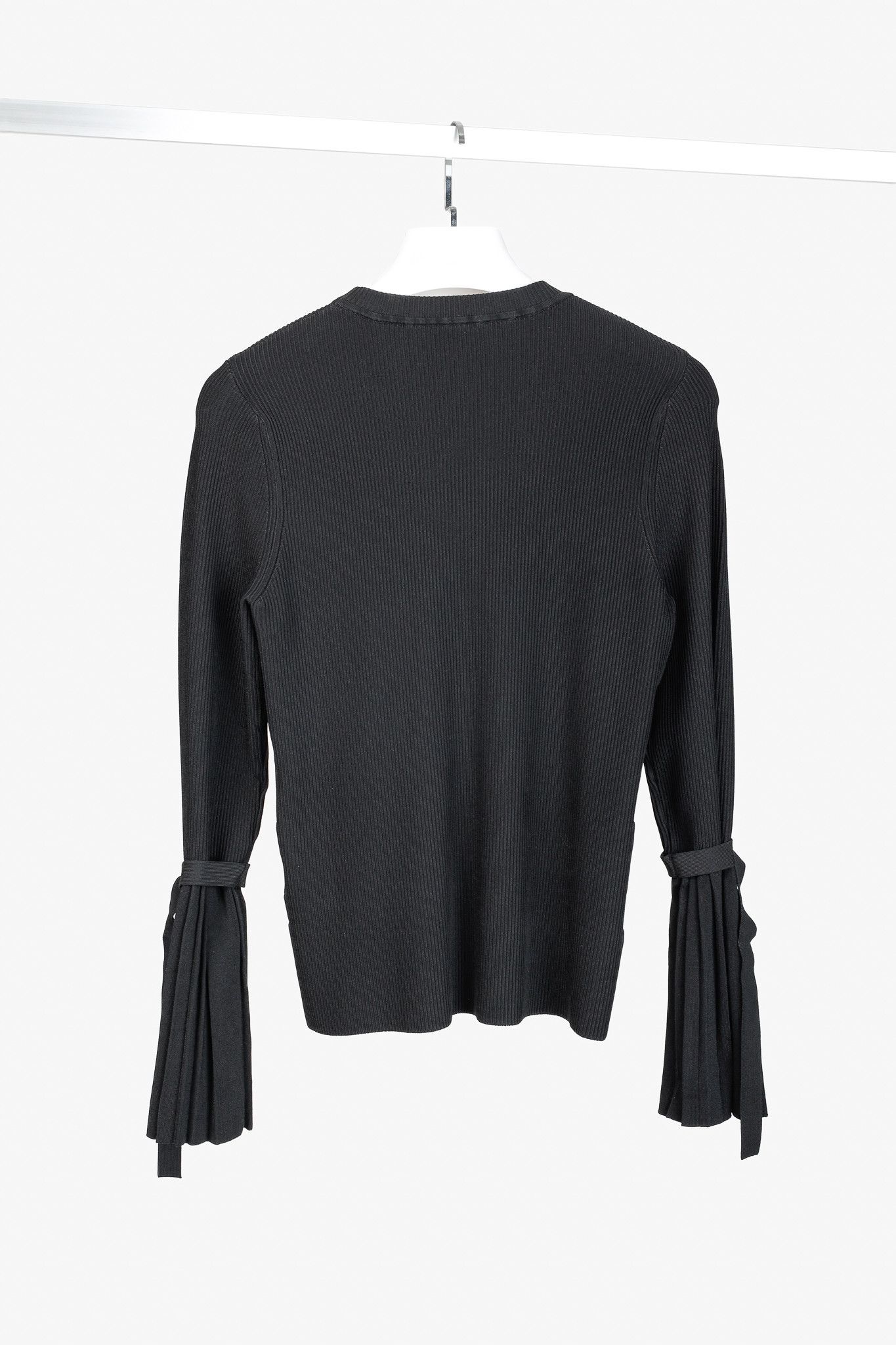 3.1 Phillip Lim PF/17 Ribbed-Knit Belted-Bell-Sleeve Sweater