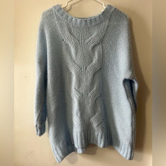 American Eagle Outfitters Aerie Blue Knit Sweater Size S / US 4 / IT 40 - 1 Thumbnail