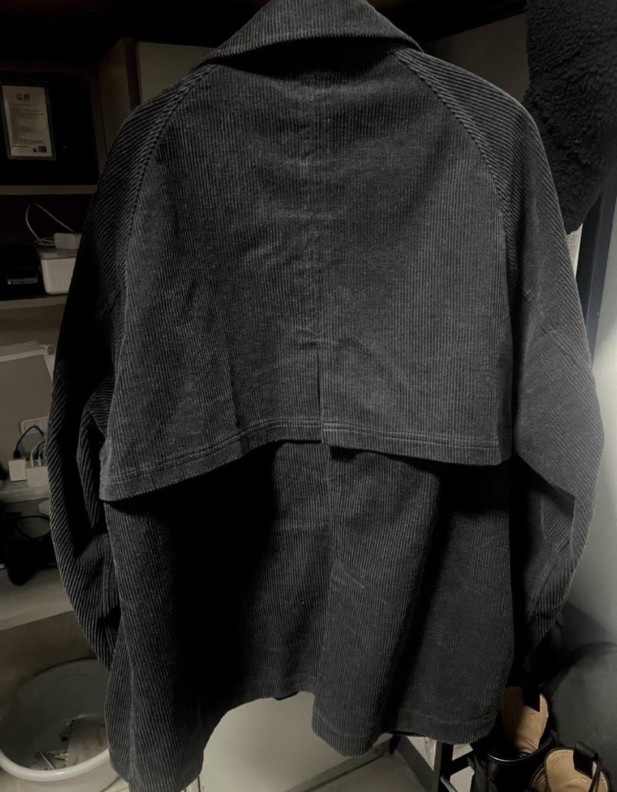 Sillage Sillage (Not Visvim) Charcoal Gray Corduroy Shirt Jacket Size US L / EU 52-54 / 3 - 2 Thumbnail