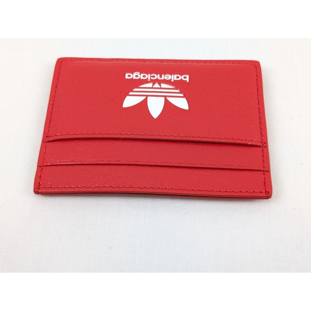 Balenciaga o1rshd1 Q:3 /DUP/ Size:OS / Arena Lamb Card Holder Red/White Size ONE SIZE - 9 Thumbnail