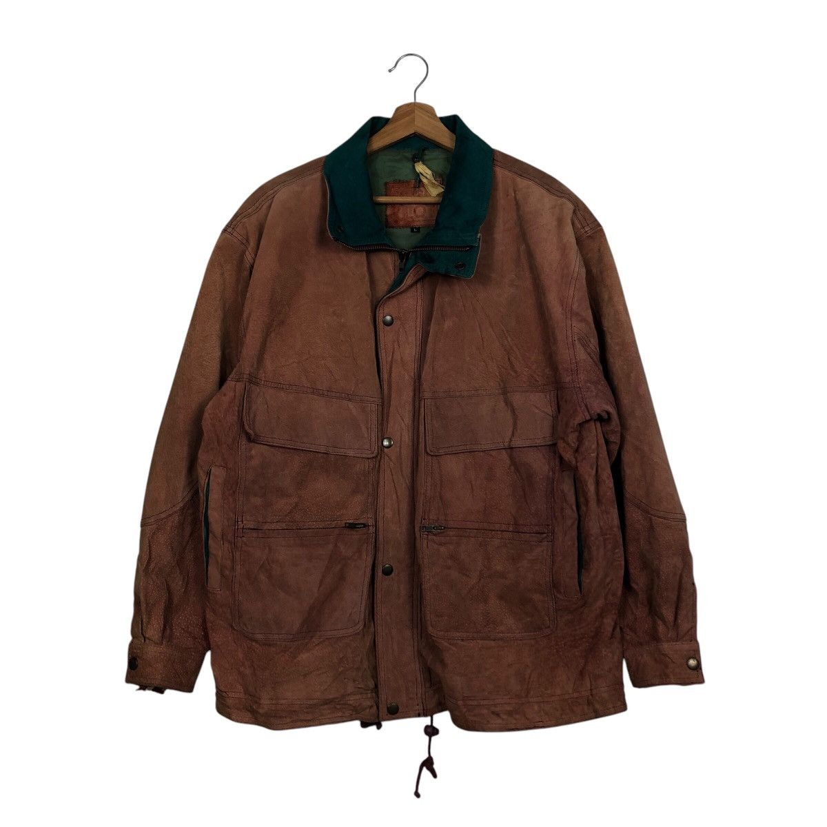 Japanese Brand × Vintage 📌Vintage Biker Leather Jacket Mack Lot Issey Miyake Size US L / EU 52-54 / 3 - 2 Thumbnail