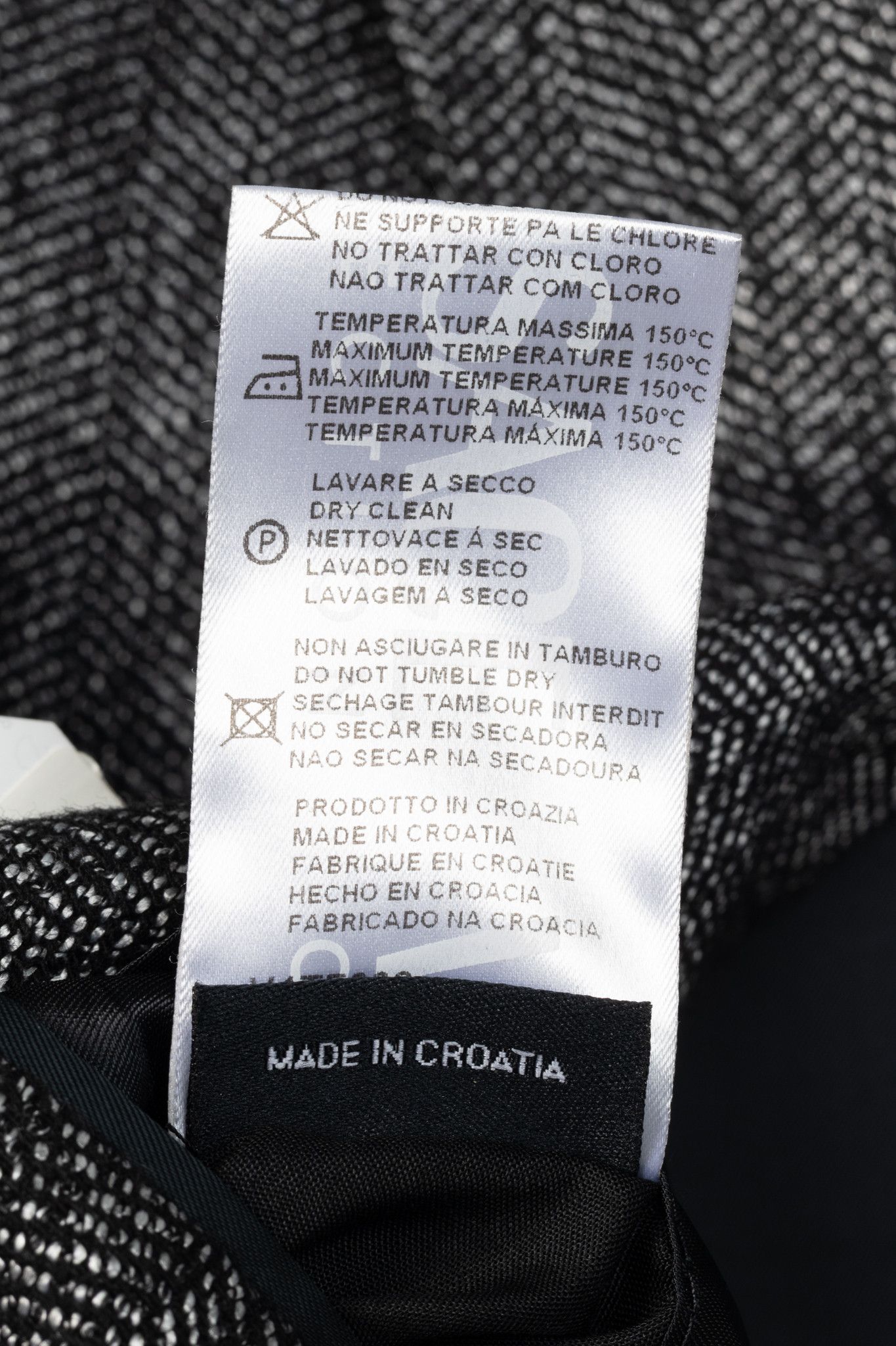 Versace Versace Collection White & Black Herringbone Tweed Blazer Size 54R - 11 Thumbnail