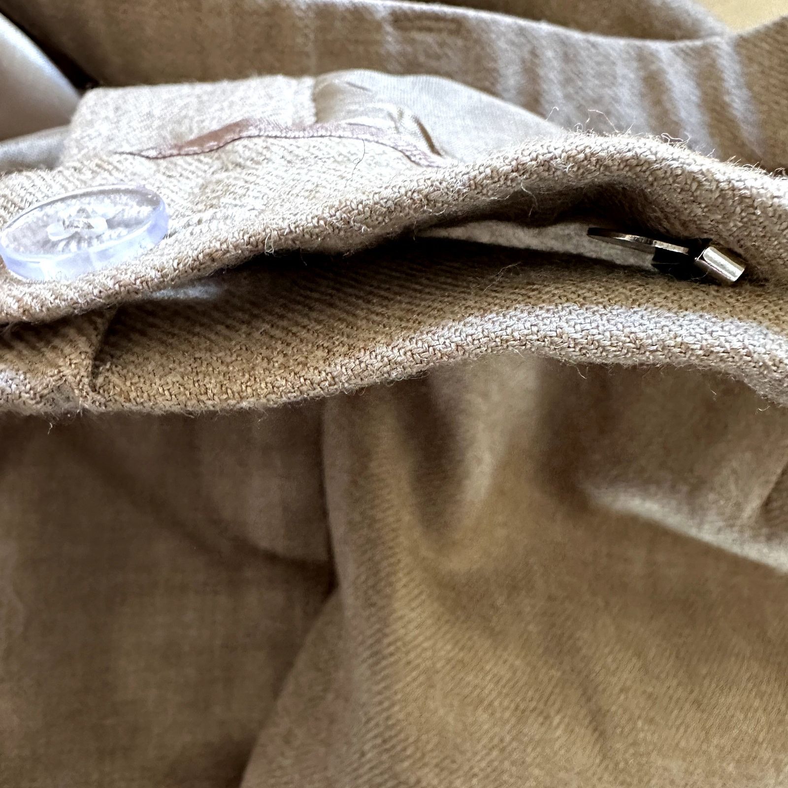 Pendleton Pendleton Petite Dress Pant Pleated Straight 100% Wool Tan 6 Size 28" / US 6 / IT 42 - 2 Thumbnail