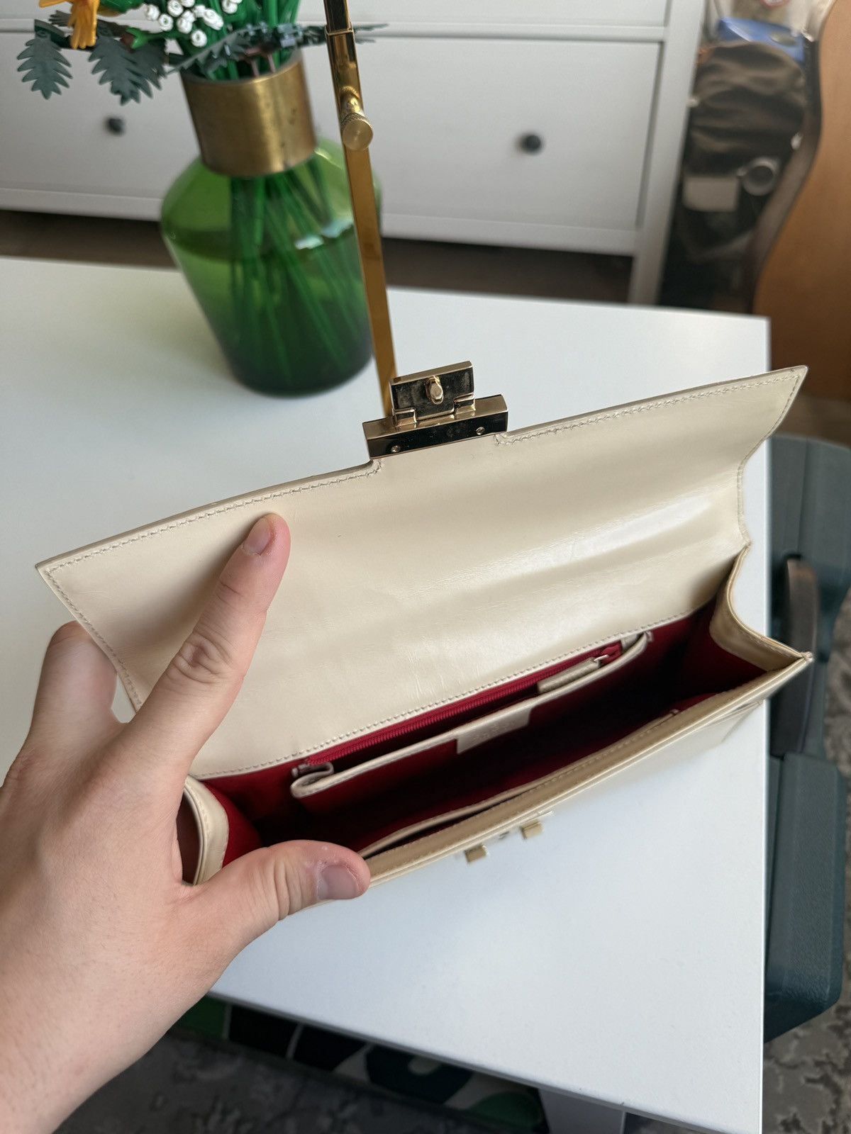 Designer × Gucci Vintage Gucci lady lock leather shoulderbag archive designer Size ONE SIZE - 14 Thumbnail
