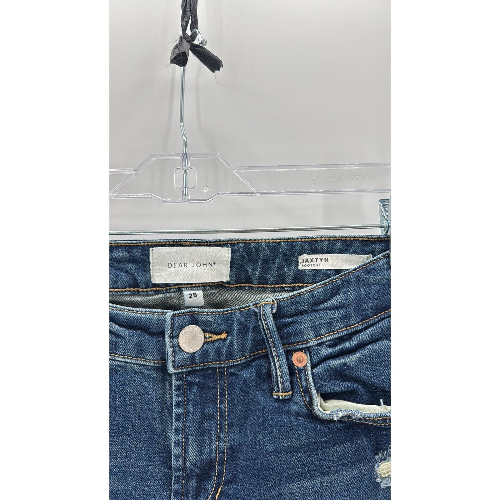 Other Dear John Midrise raw hem jaxtyn bootcut western bohemian Size 25" / US 0 / IT 36 - 5 Thumbnail