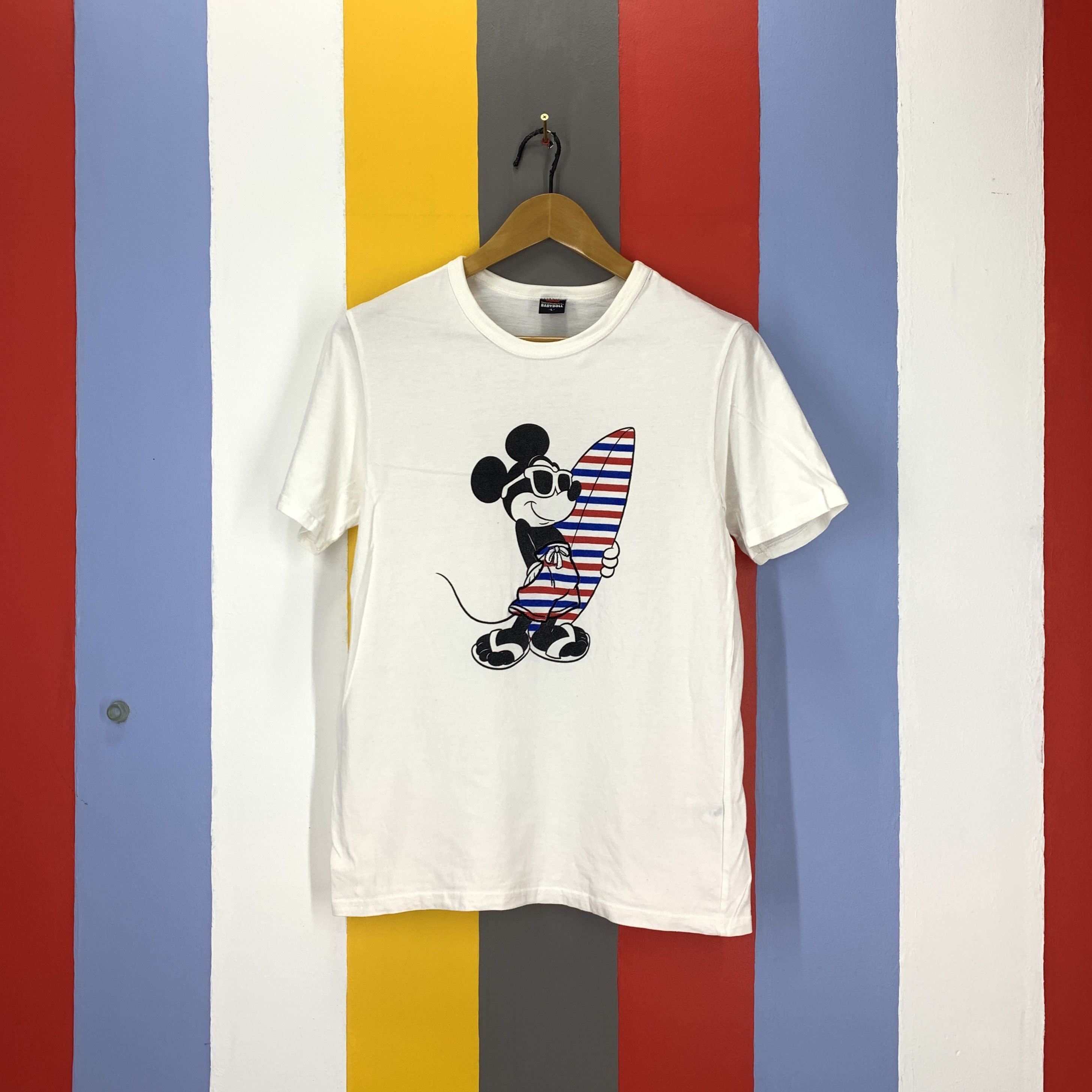 Mickey Mouse MICKEY MOUSE by BABY DOLL Crew Neck T Shirt #1806/07 Size US M / EU 48-50 / 2 - 1 Thumbnail
