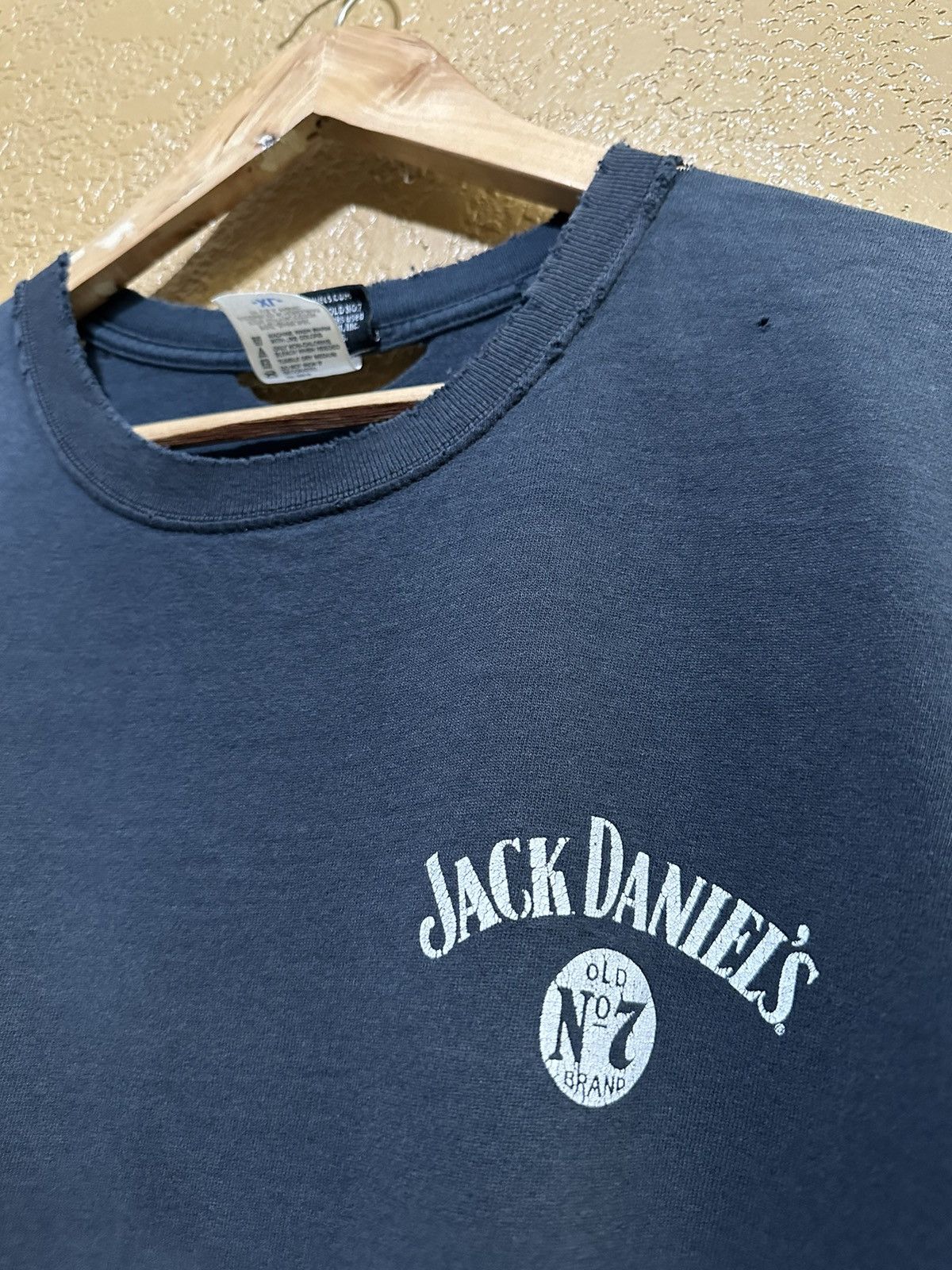 4GSELLER 📌 THRASHED Vintage Jack Daniels Tee XL Faded Size US XL / EU 56 / 4 - 6 Thumbnail