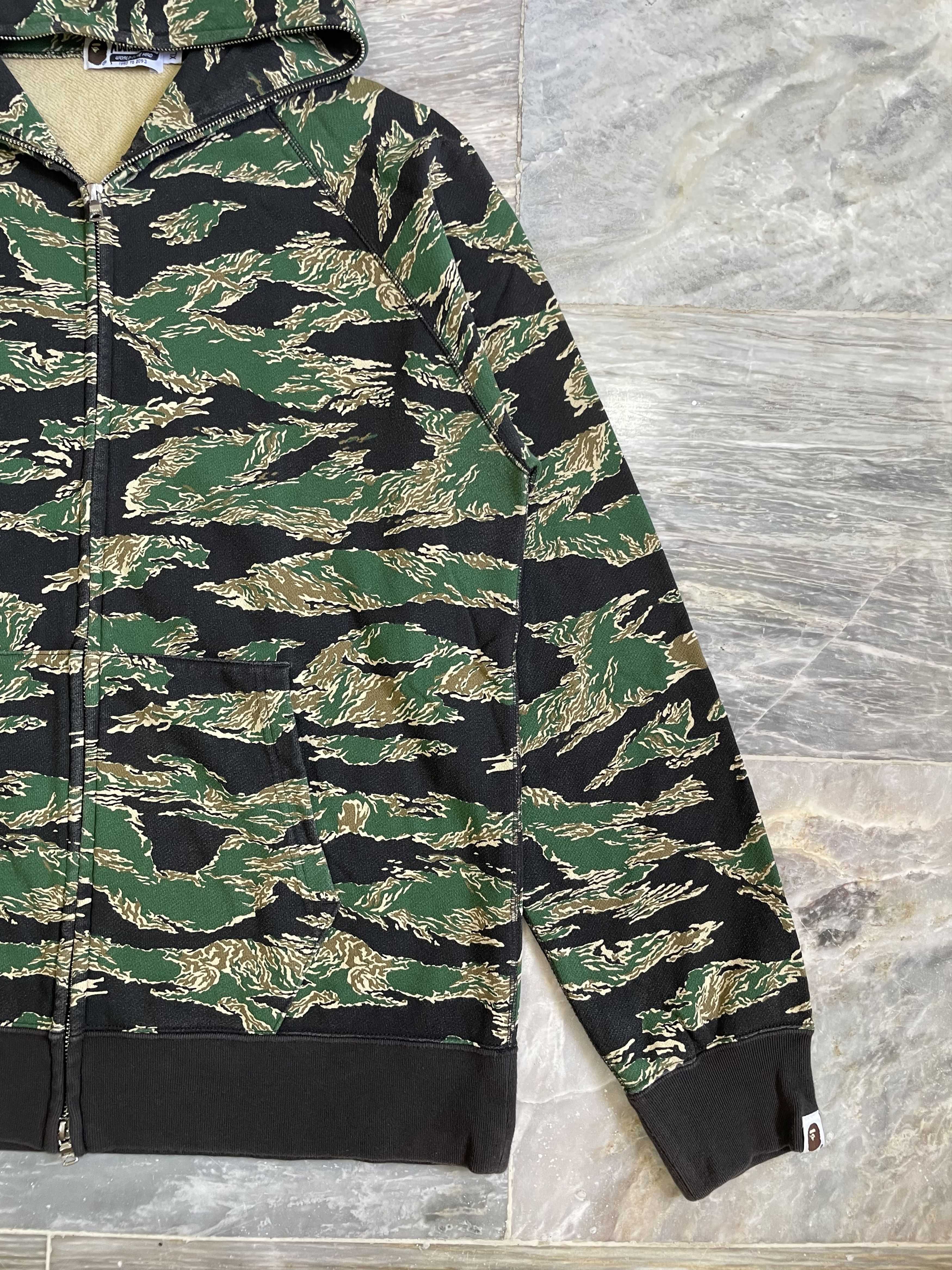 OG Bape Tiger Camo Full Zip Hoodie