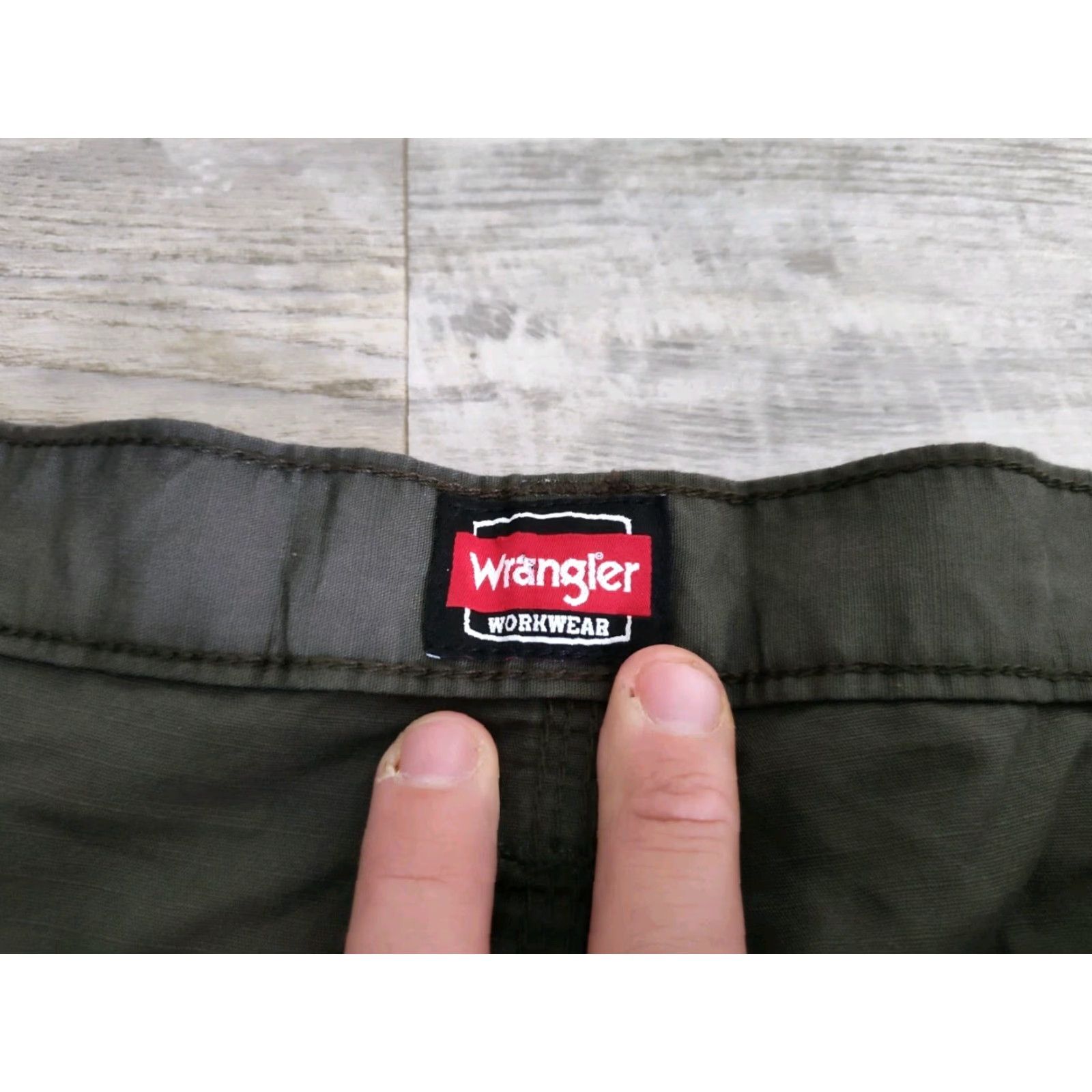 Wrangler Wrangler Technician Work Pants Mens Relaxed Fit Ripstop Olive Green 42x30 NWT Size US 42 / EU 58 - 3 Thumbnail