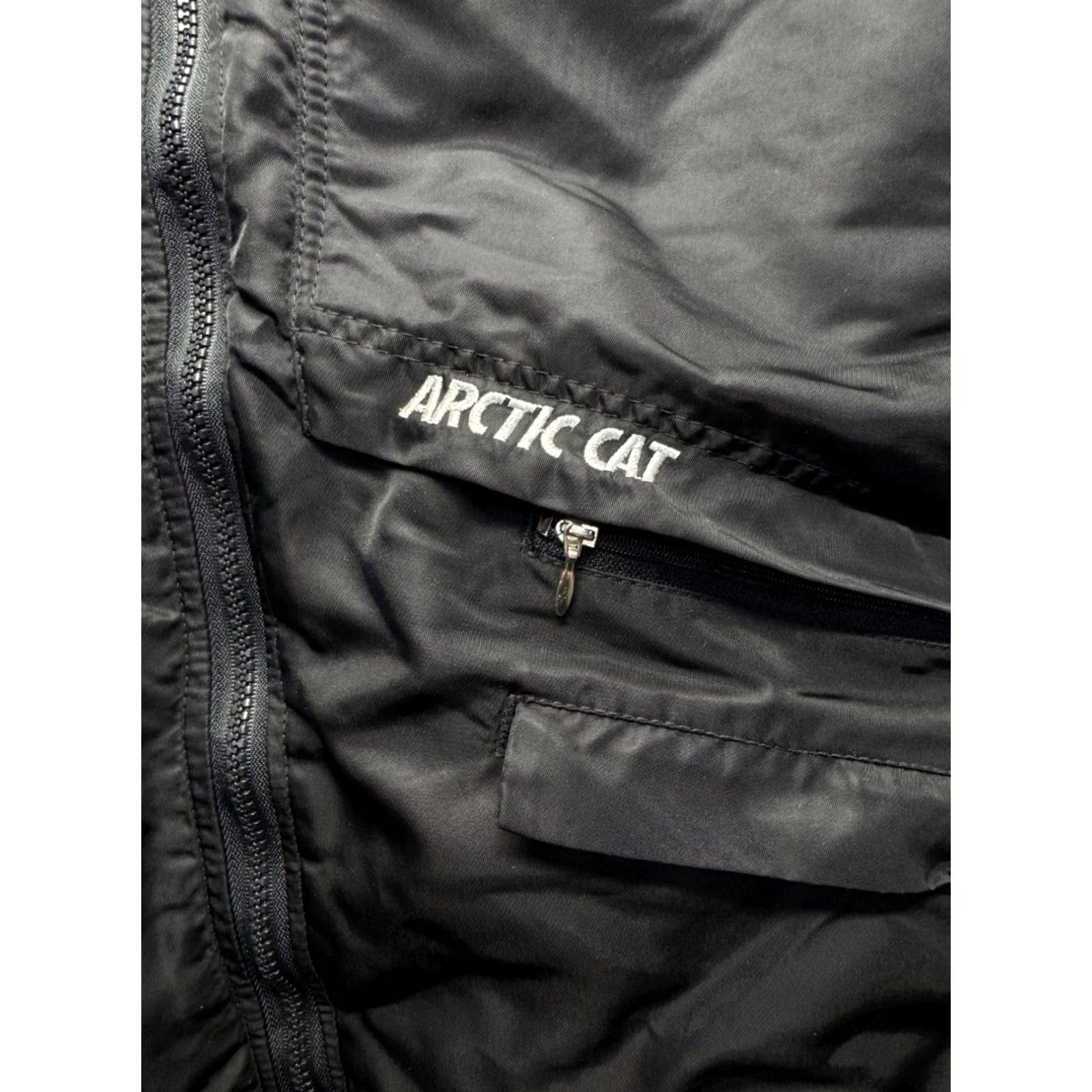 Vintage VINTAGE Arctic Cat Arcticwear Bomber Jacket Nylon Insulated L Black Mens Size US L / EU 52-54 / 3 - 4 Thumbnail