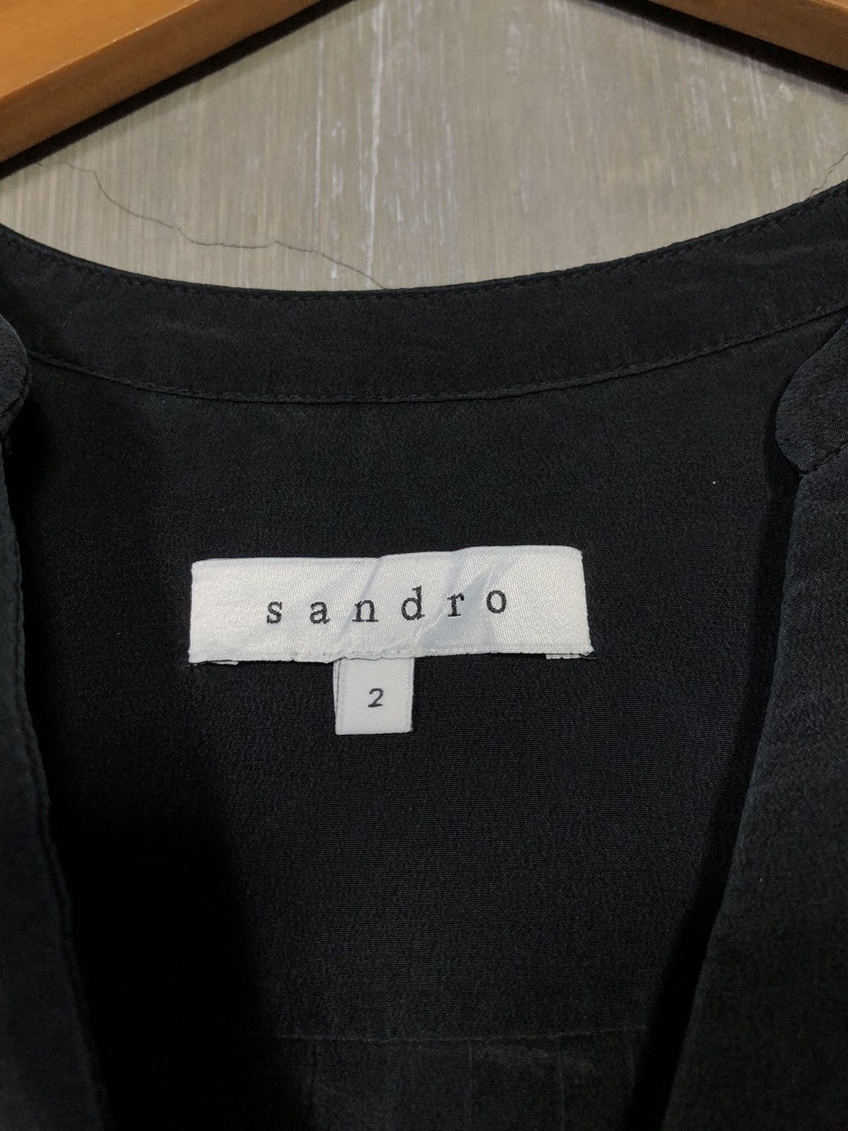 Designer × Sandro × Vintage Sandro Tops Blouse With Mesh Size XS / US 0-2 / IT 36-38 - 4 Thumbnail