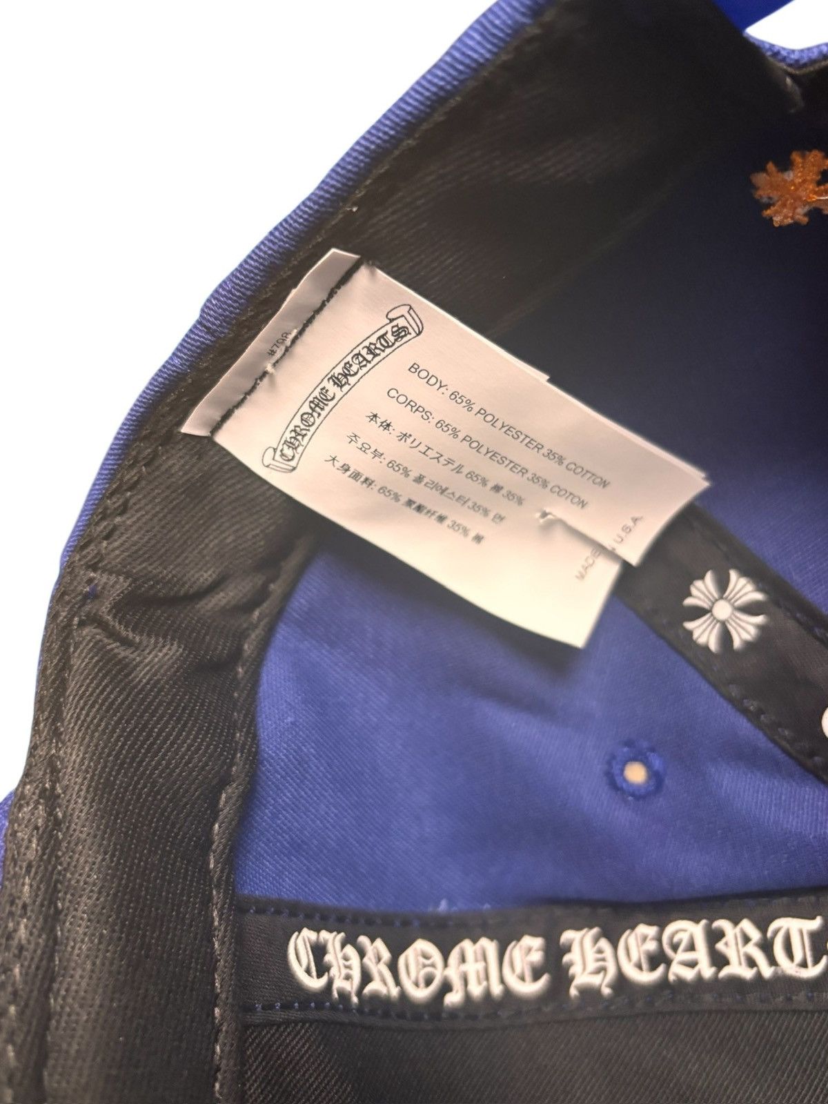 Chrome Hearts Chrome Hearts CH Logo Trucker Blue Orange Baseball Snapback Size ONE SIZE - 9 Thumbnail