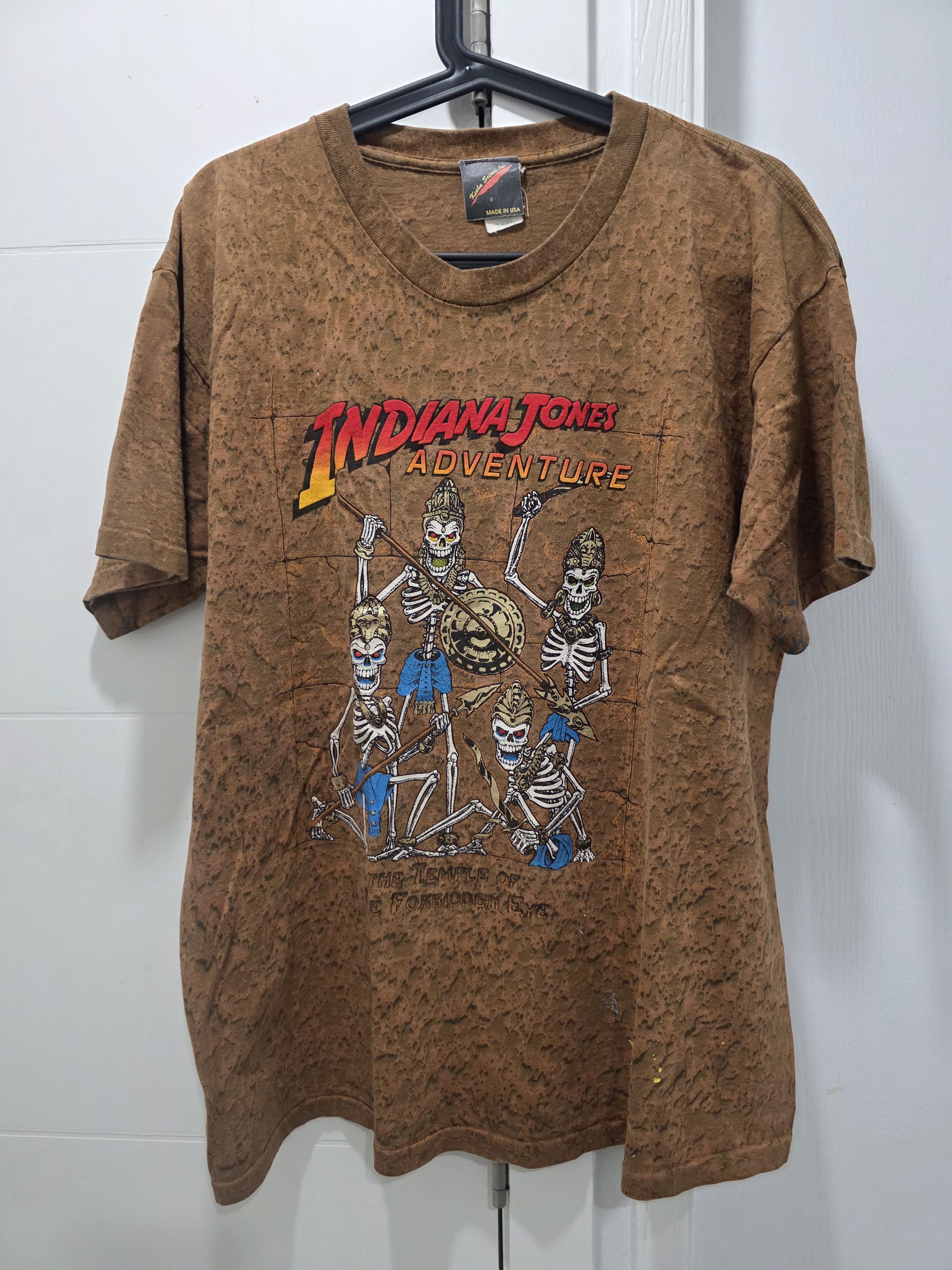 Vintage Vintage movie tee 1994 indiana jones adventure Size US L / EU 52-54 / 3 - 4 Thumbnail
