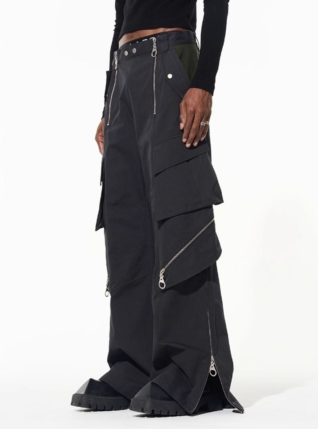 Japanese Brand Blind/No Plan Multi Zipper Spliced Workpants Size US 42 / EU 58 - 6 Thumbnail