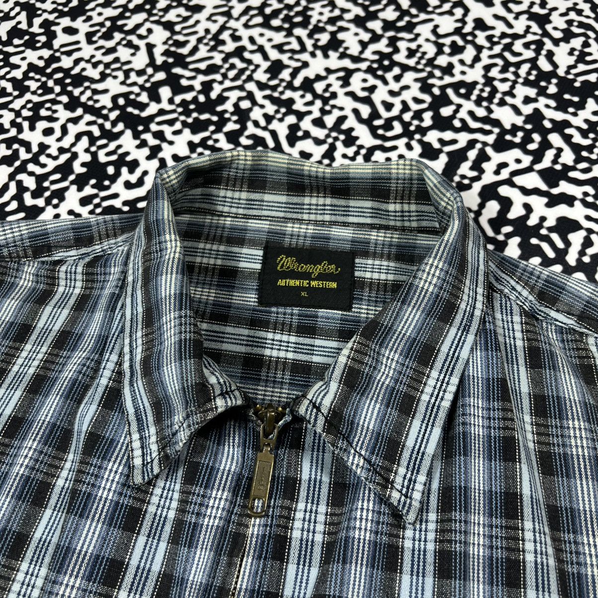 Wrangler Vintage 90s Wrangler Striped Retro Zip Light Jacket Flannel Size US XL / EU 56 / 4 - 14 Thumbnail