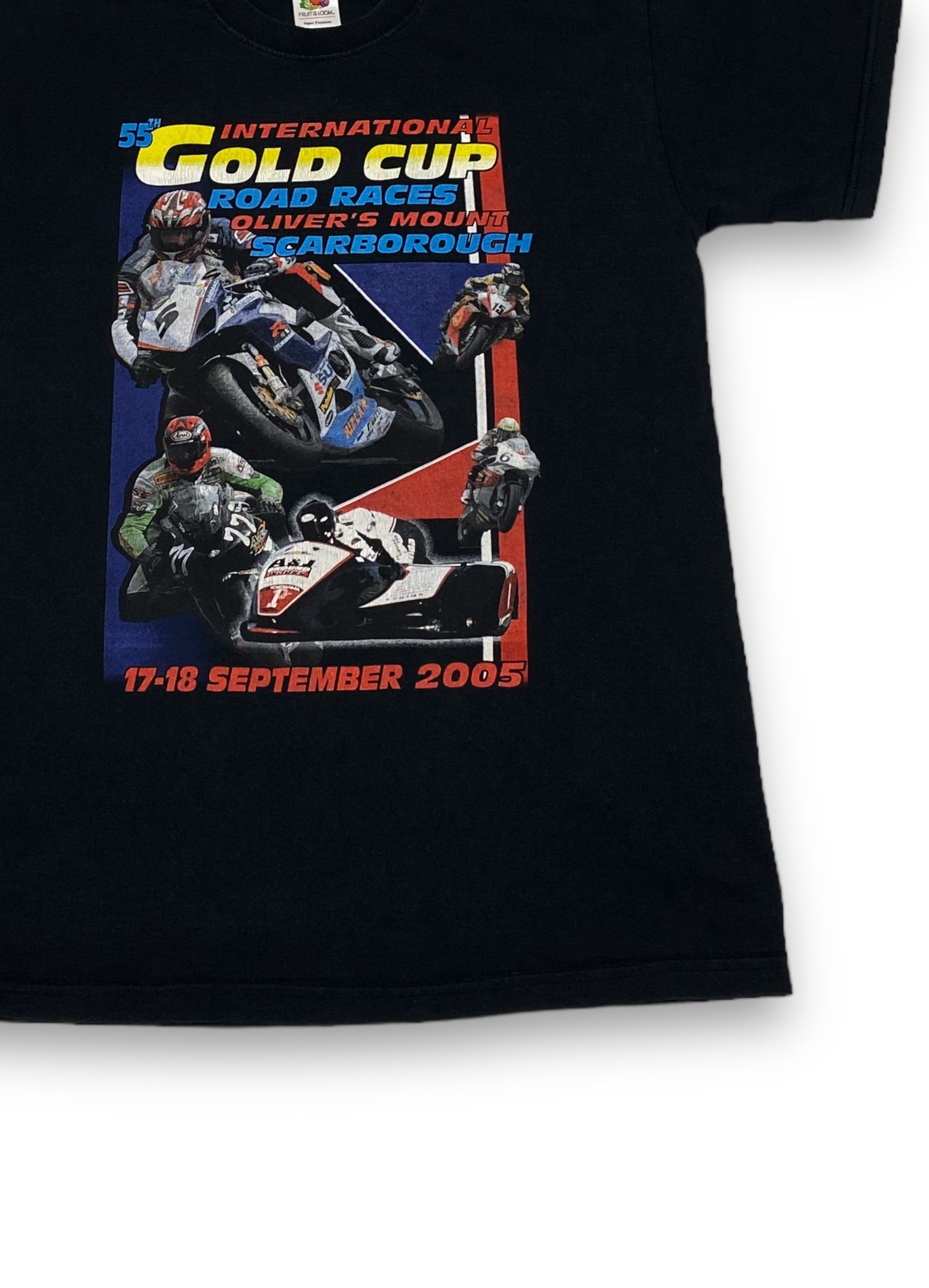 Vintage 2005 VINTAGE TT Moto GOLD CUP Racing Black T-Shirt M718 Size US S / EU 44-46 / 1 - 3 Thumbnail