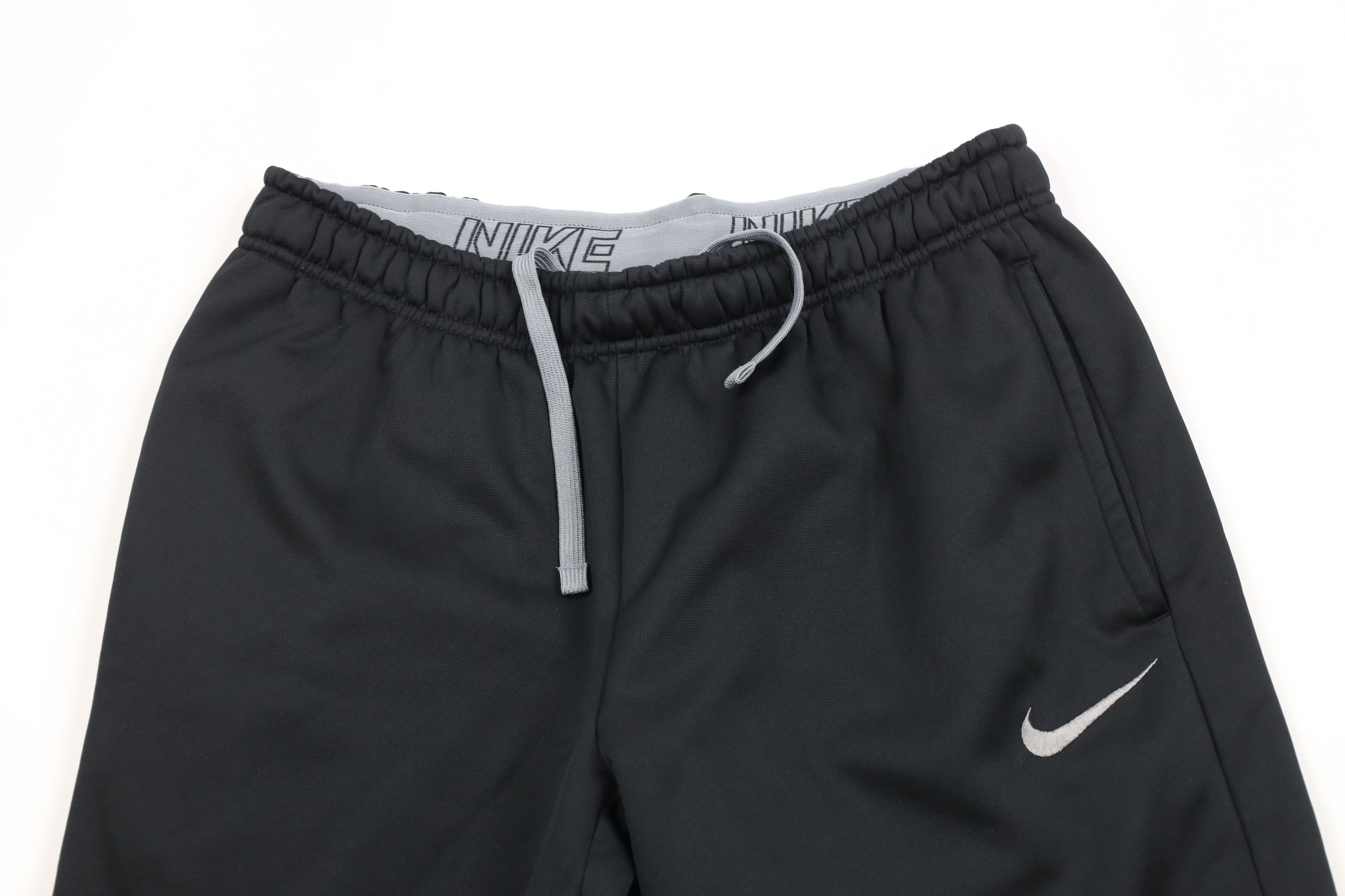 Nike × Vintage Vintage Nike Mini Swoosh Wide Leg Sweatpants Pants Black Size 36 - 2 Thumbnail
