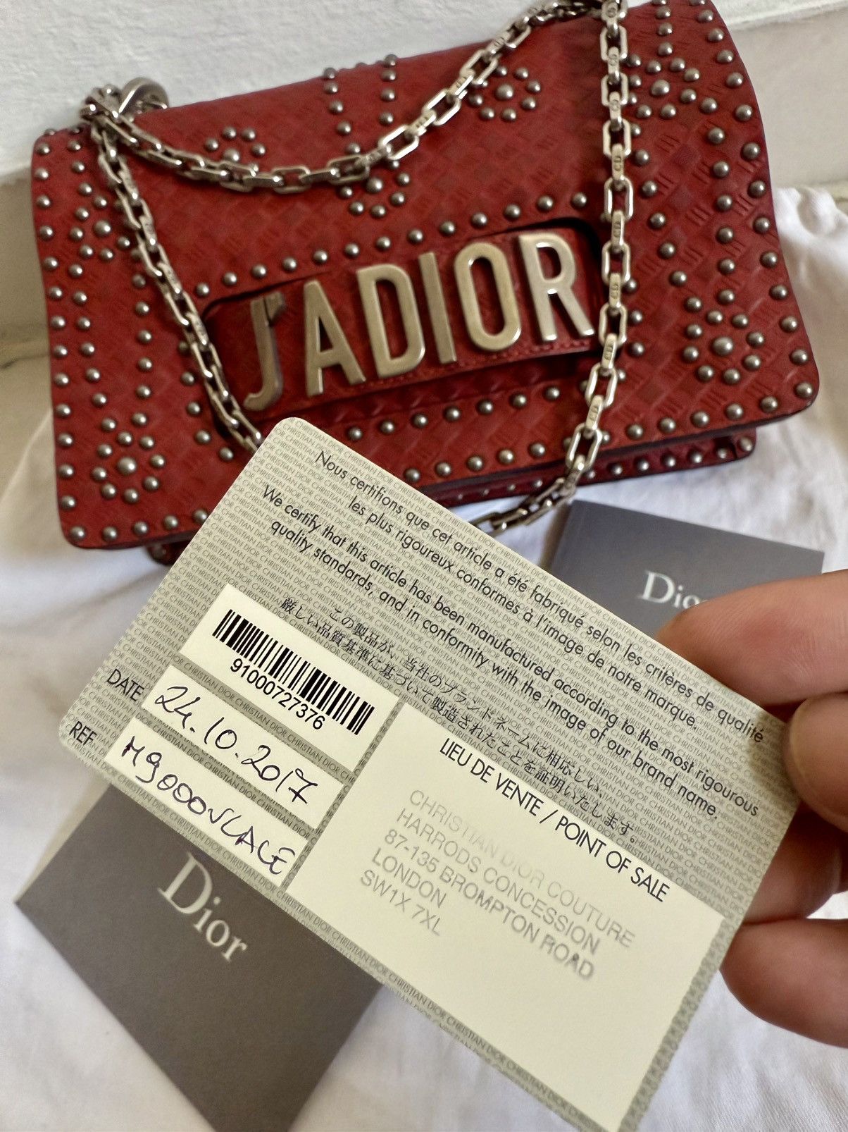 Dior Christian Dior J'Adior Flap Bag studded calfskin leather Size ONE SIZE - 14 Thumbnail