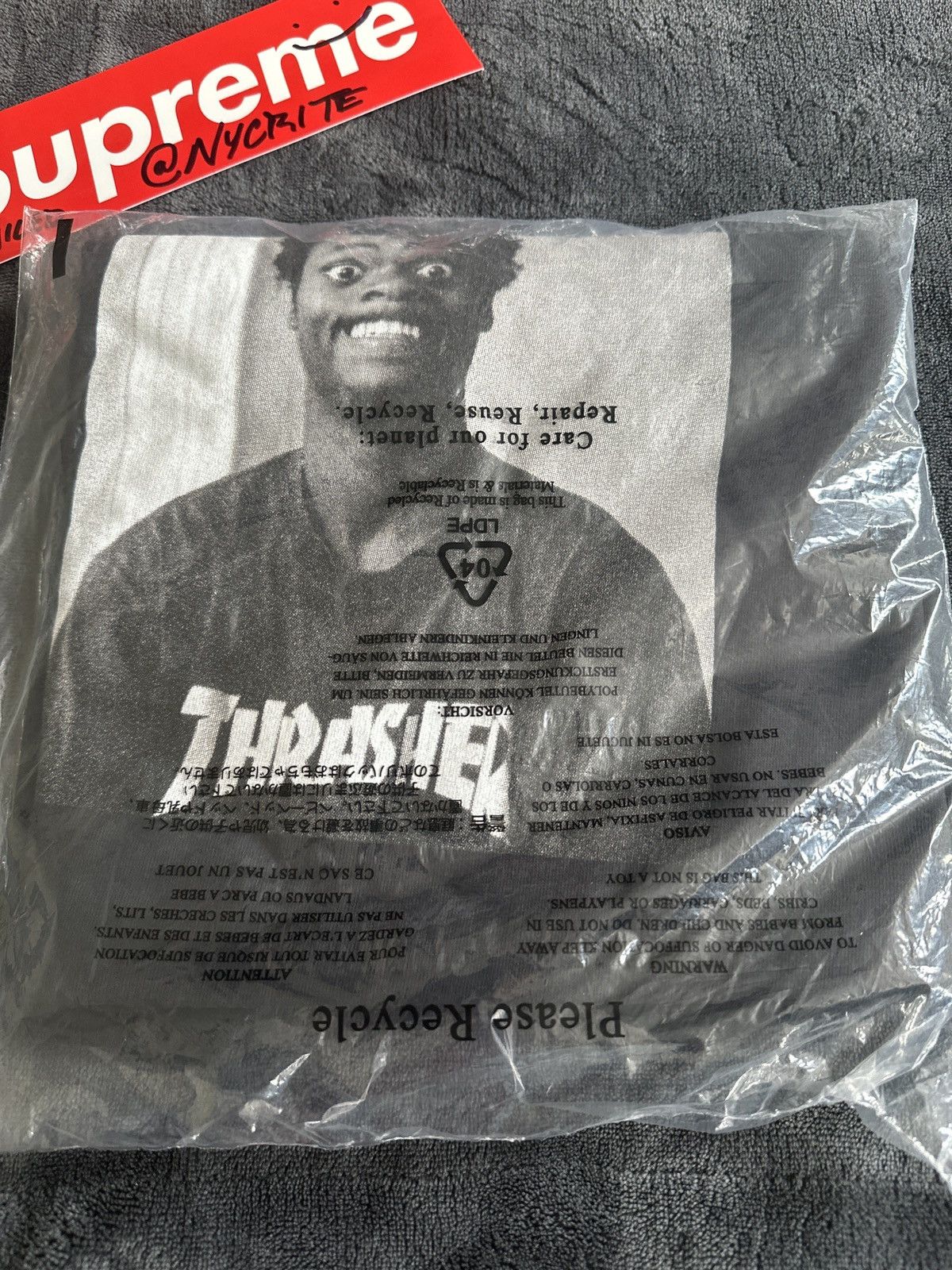 Supreme × Thrasher Thrasher Harold Tee (FW24) Size US S / EU 44-46 / 1 - 5 Thumbnail