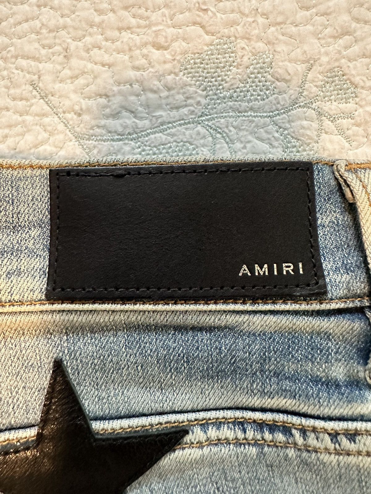 Amiri AMIRI Blue Chemist Straight Jeans 33 Size US 33 - 3 Thumbnail