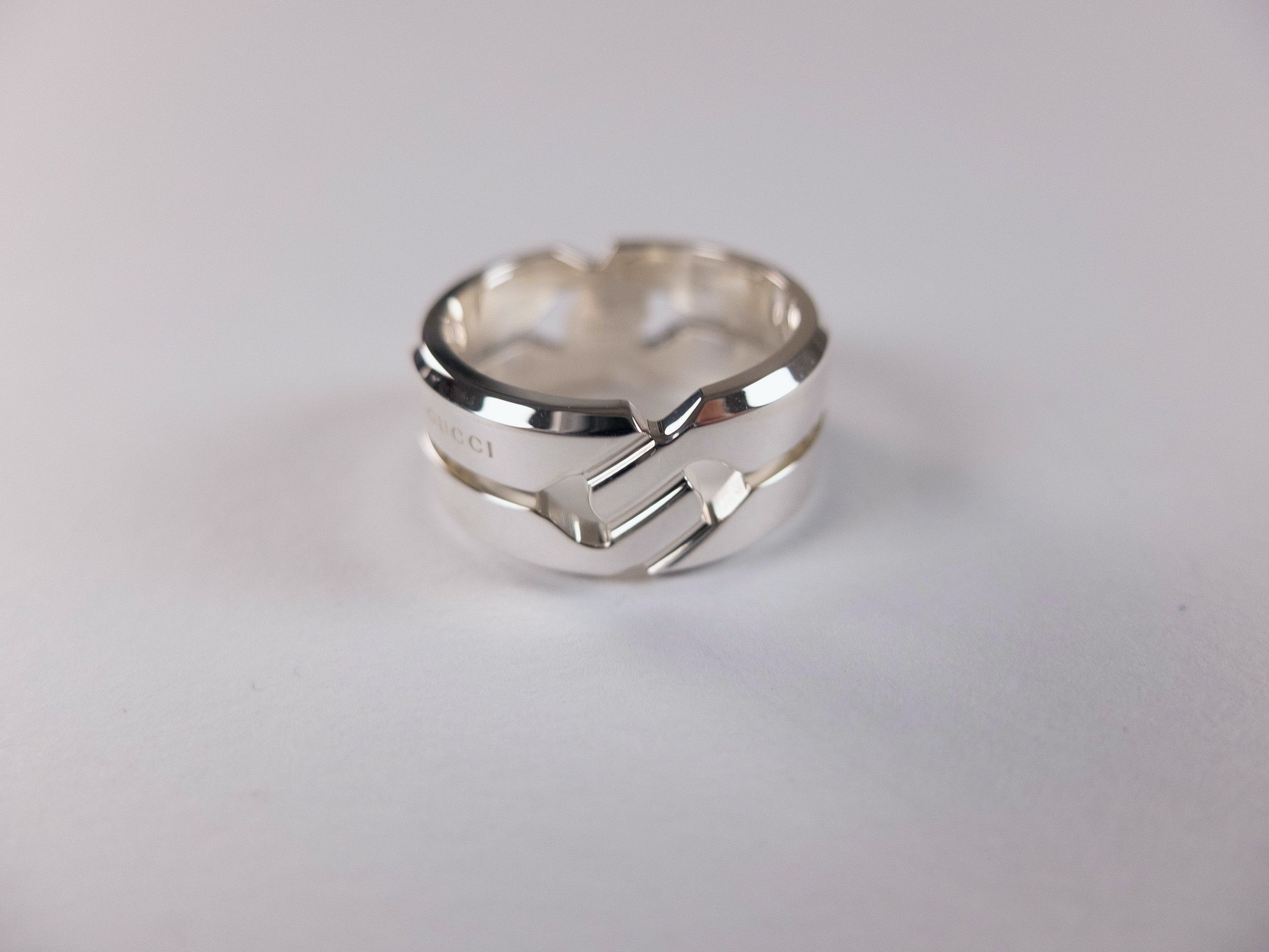 Gucci GUCCI round Sterling silver Infinity Knot ring Size 20 / 9 Size ONE SIZE - 3 Thumbnail