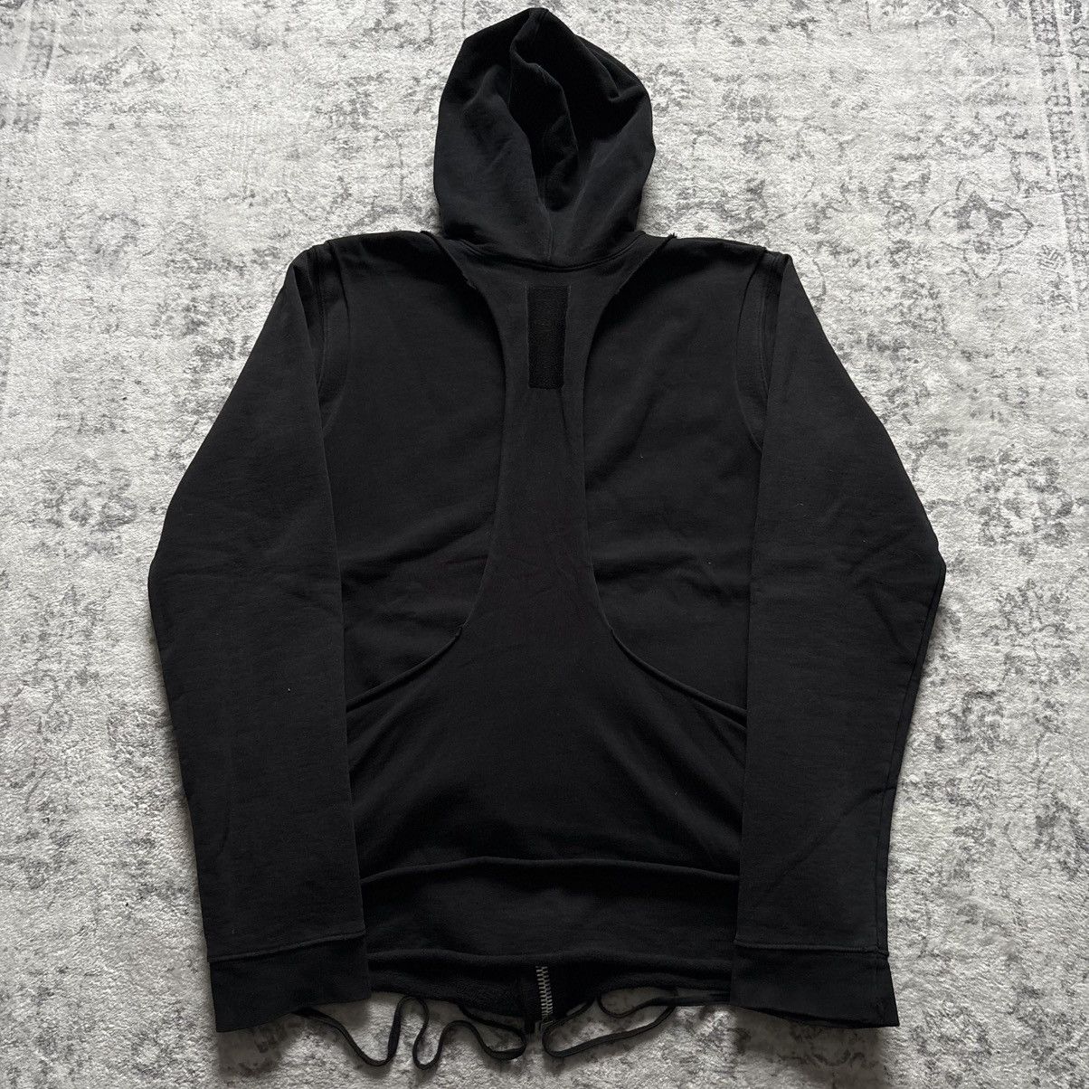 Rick Owens Drkshdw Rick Owens SLAB Layered Leather Hoodie | Size M Size US M / EU 48-50 / 2 - 10 Thumbnail