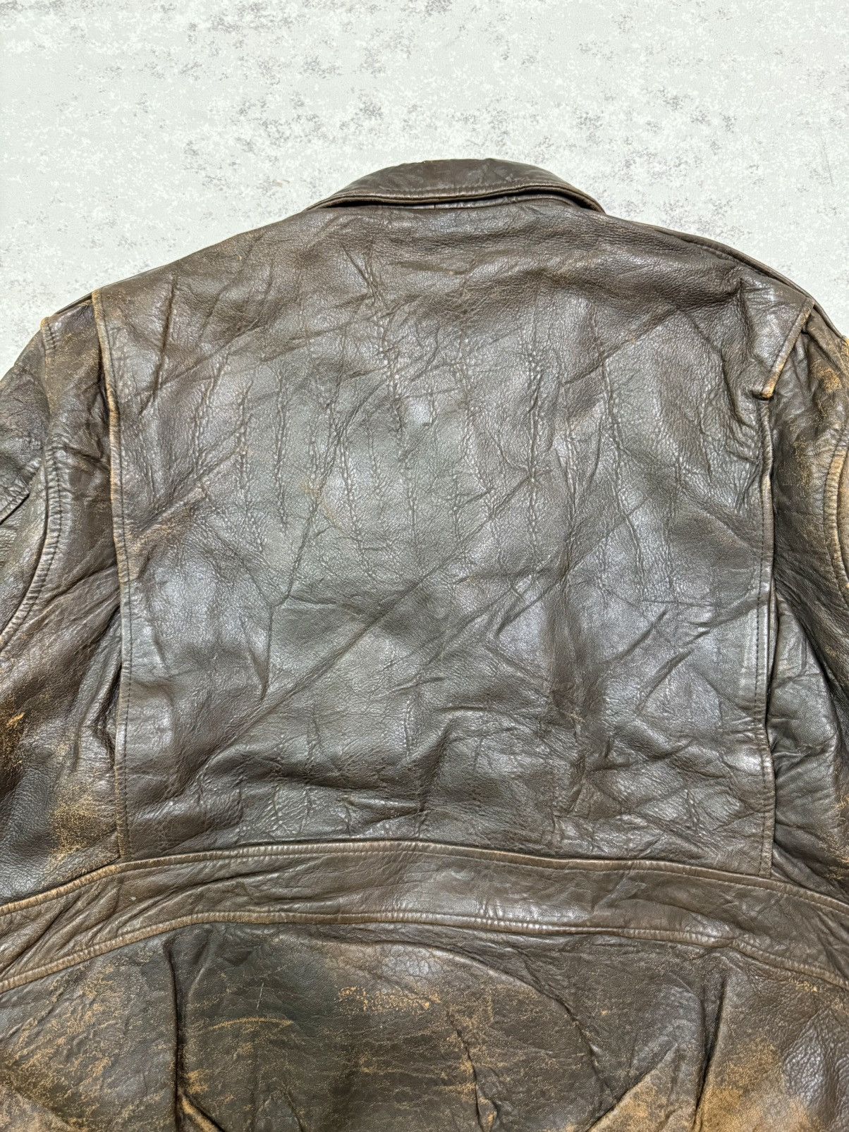 Harley Davidson Vintage Harley Davidson Brown Leather Bomber Jacket Size US XXL / EU 58 / 5 - 18 Thumbnail