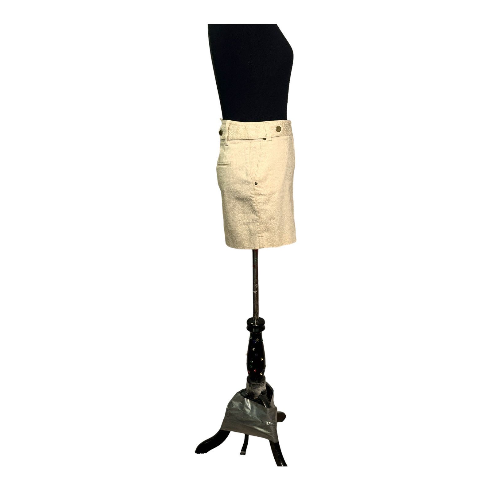 Express Express Design Studio beige printed mini skirt size 6 Size 28" / US 6 / IT 42 - 8 Thumbnail