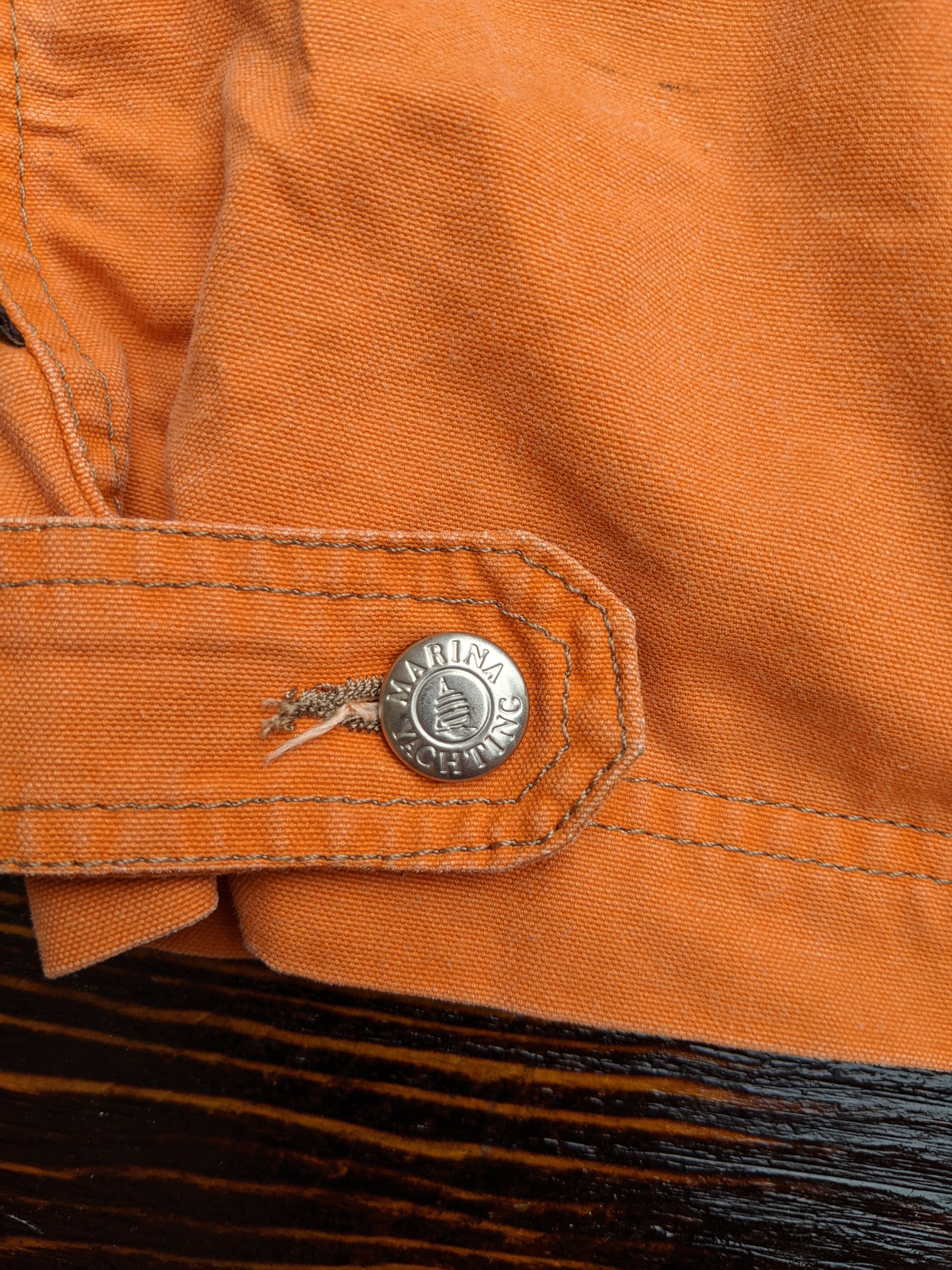 Canvas Vintage MARINA YACHTING Orange Canvas Cotton Jacket Size L Size US L / EU 52-54 / 3 - 8 Thumbnail