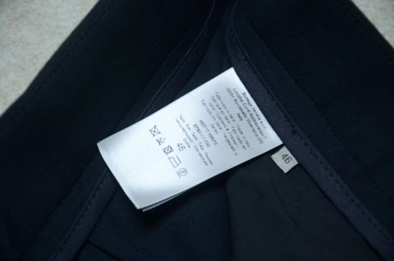 Bottega Veneta BV Black Tailored Chinos New with Tags Size 46S - 9 Thumbnail
