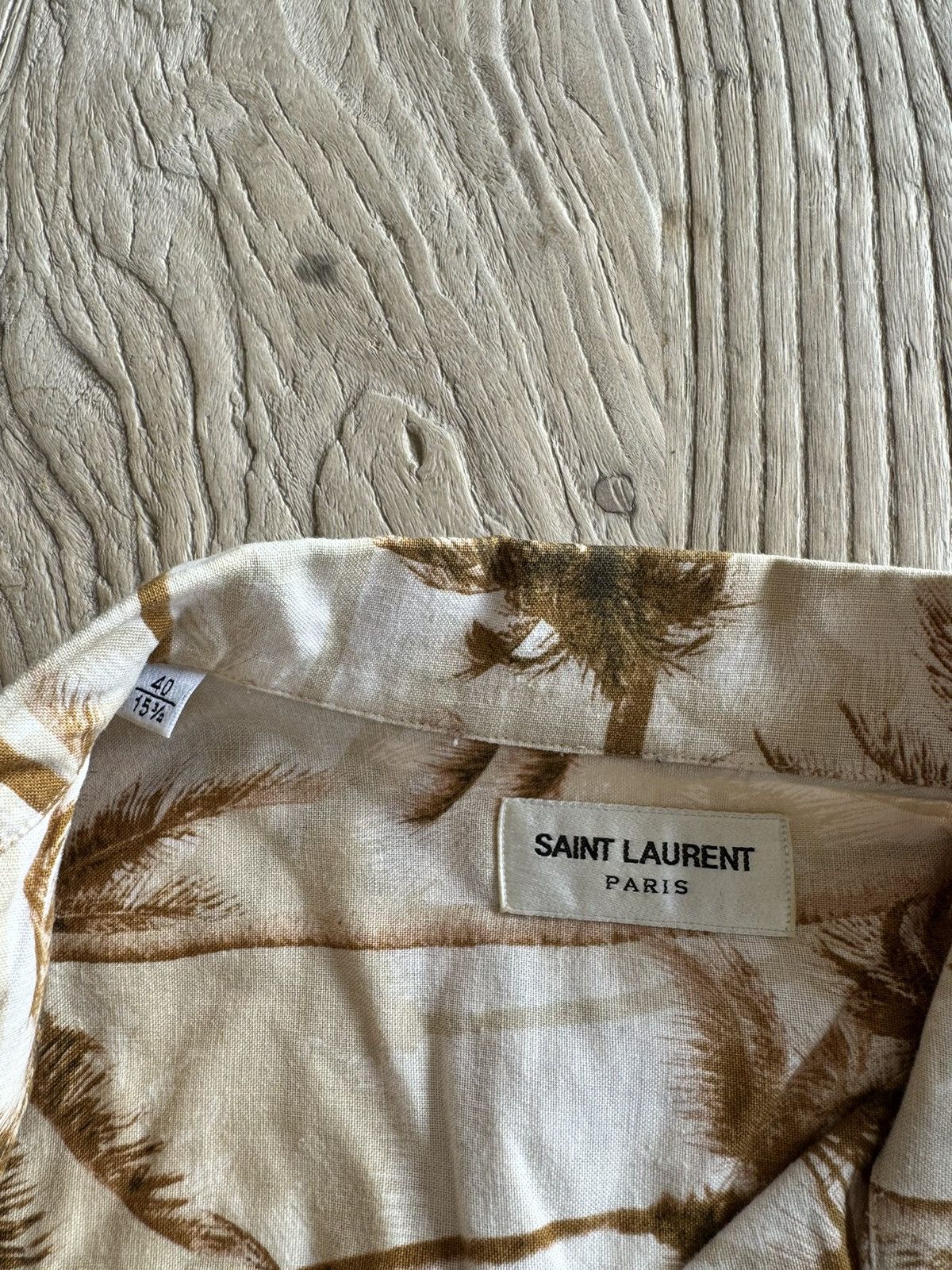 Hedi Slimane × Saint Laurent Paris SS16 Surf Sound Palm Shirt Size US M / EU 48-50 / 2 - 3 Thumbnail