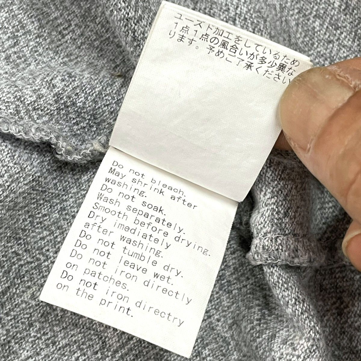 Bape Bape Grey Rayon Tee Size US M / EU 48-50 / 2 - 10 Thumbnail