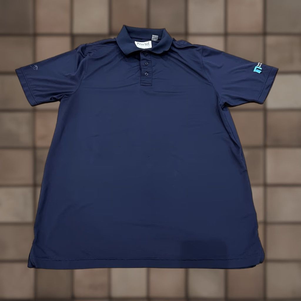 Vintage Kartel Polo Shirt Mens Large Navy Blue Golf Lightweight Casual Polo Shirt Men Large Navy Blue Golf Lightweight Casual Size US L / EU 52-54 / 3 - 1 Thumbnail