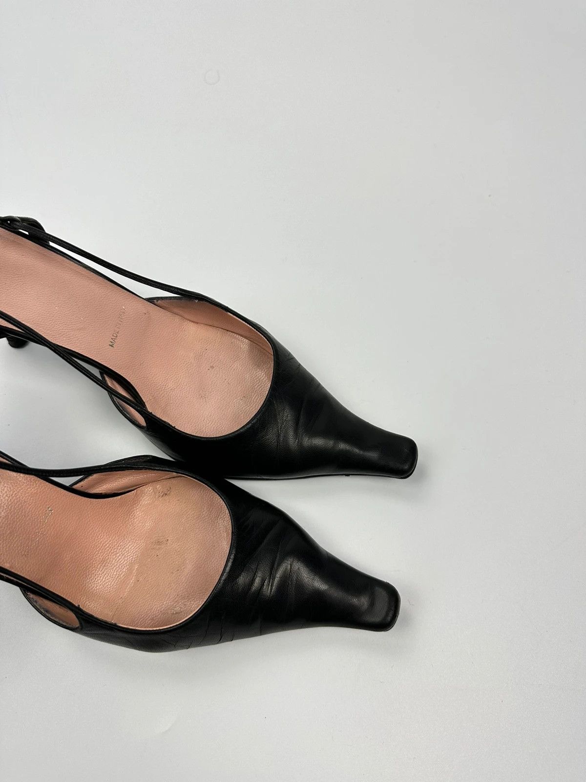 Prada Prada Milano Black Leather SlingBack Mules Pumps Heels Size US 6 / IT 36 - 6 Thumbnail