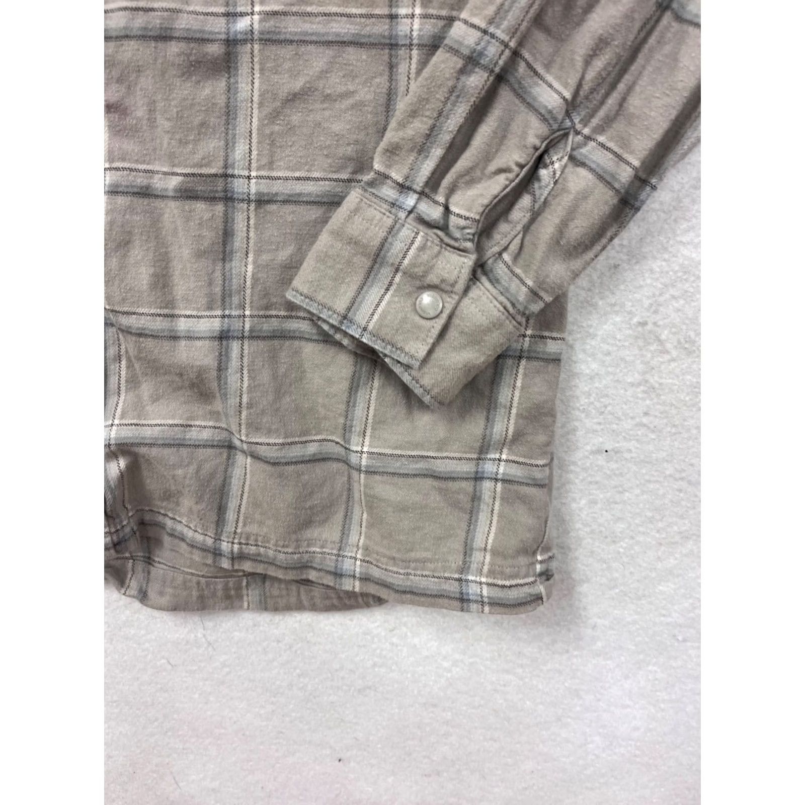 Vintage Columbia Shirt Plaid Button-Up Long Sleeve Gray Tan M Unisex Adults Cotton Like New Size US M / EU 48-50 / 2 - 6 Thumbnail