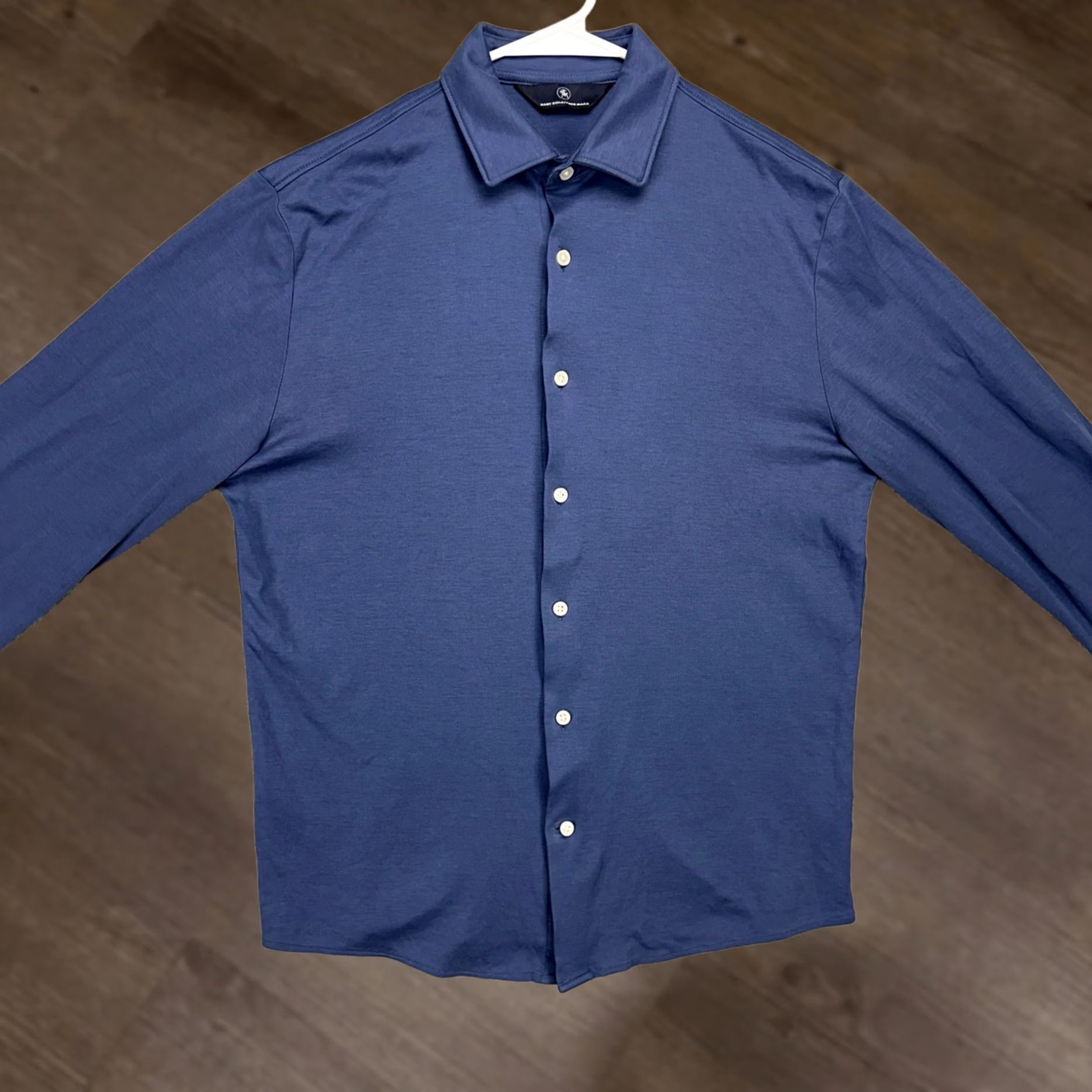 Hart Schaffner Marx Hart Schaffner Marx Shirt Adult Men Small Navy Blue Button Up Long Sleeve Casual Size US S / EU 44-46 / 1 - 1 Thumbnail