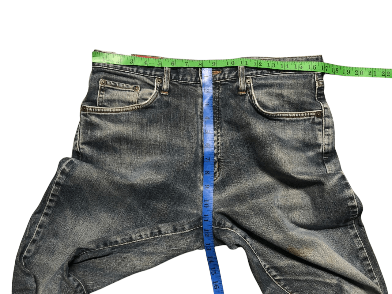 Edwin Vintage Edwin 604 Flare Distressed Dirty Denim Pants Size US 33 - 21 Thumbnail